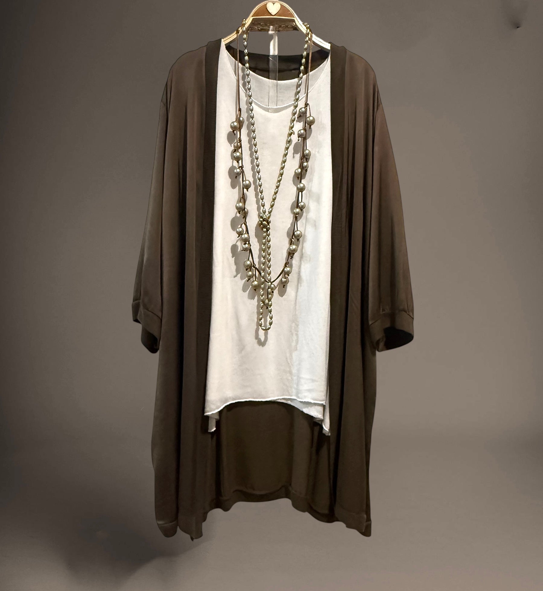 Kimono "Ornella" chocolate