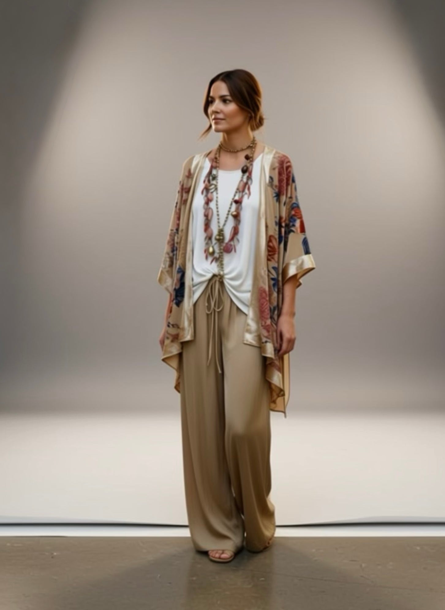 Pantalón "Mirella" light gold