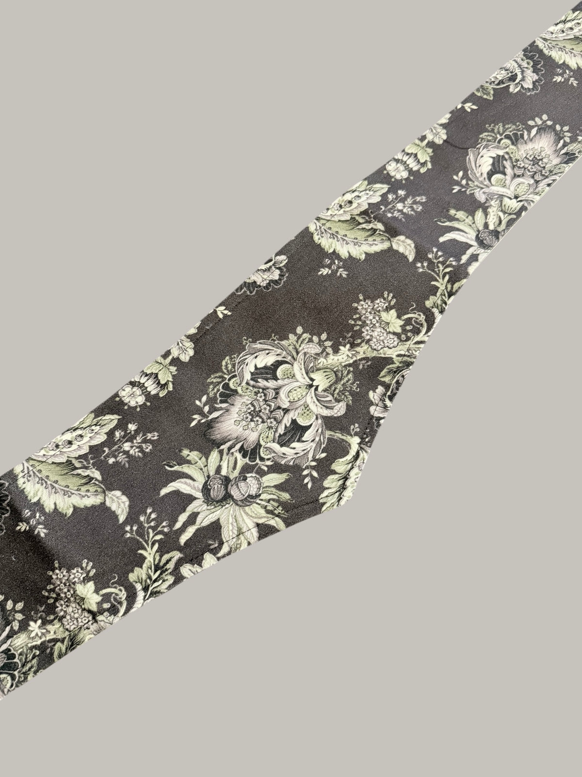 Fajín "Gris y Malva Reversible"