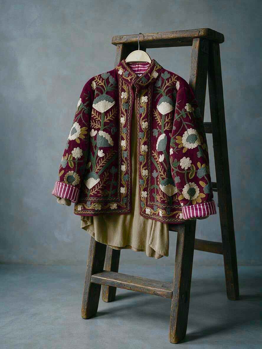 Chaqueta "India" ciruela