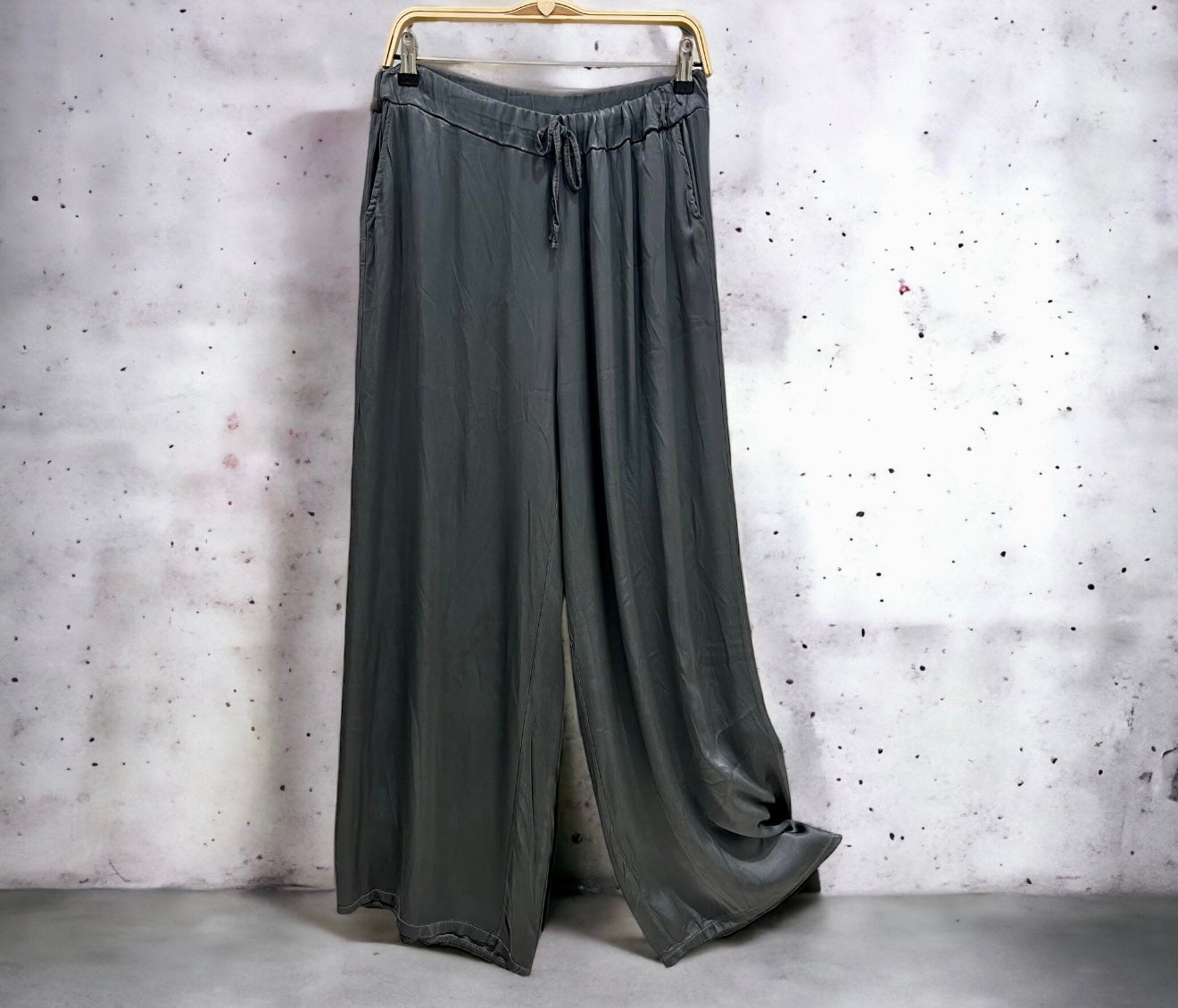 Pantalón "Grace" gris cobalto