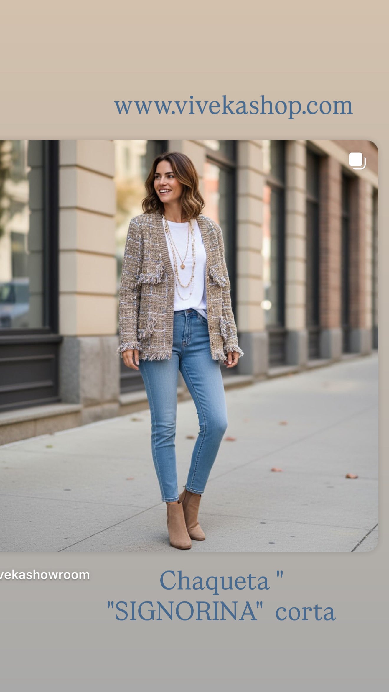 Chaqueta "Signorina" corta