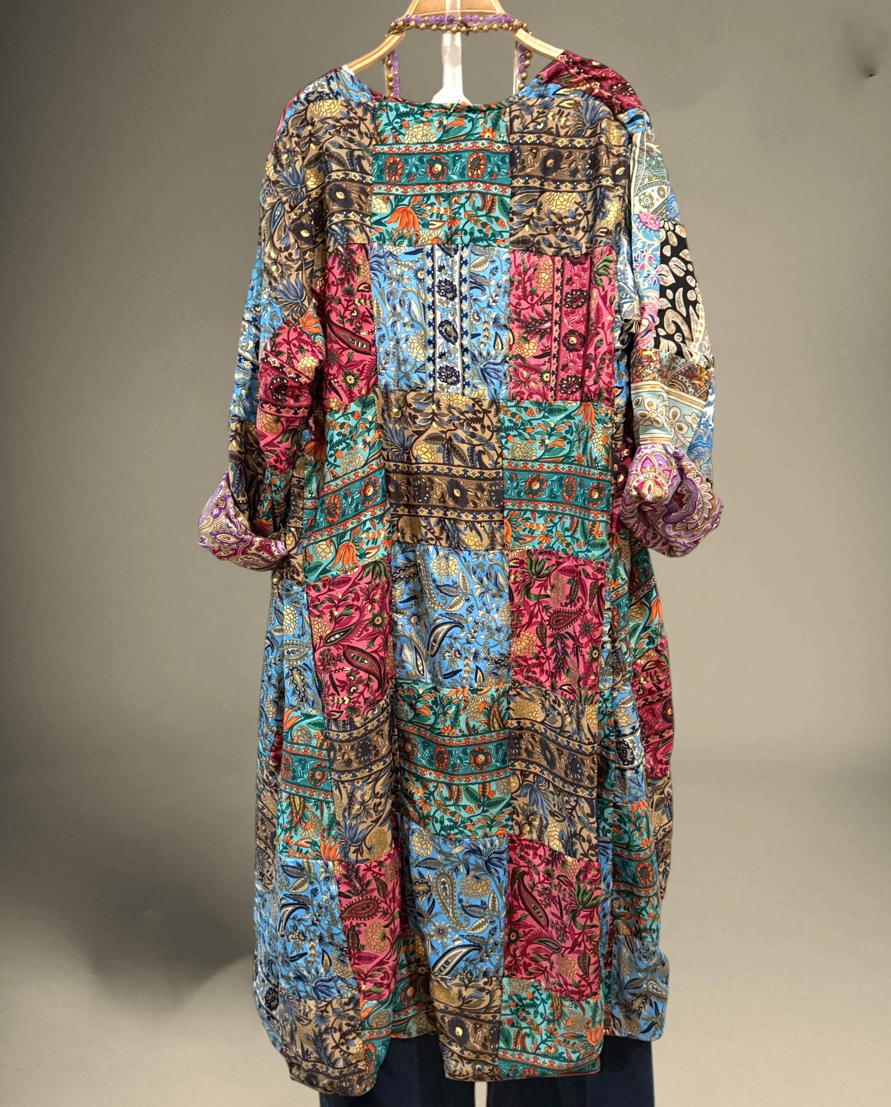 Kimono "Shira Malva y Magenta"