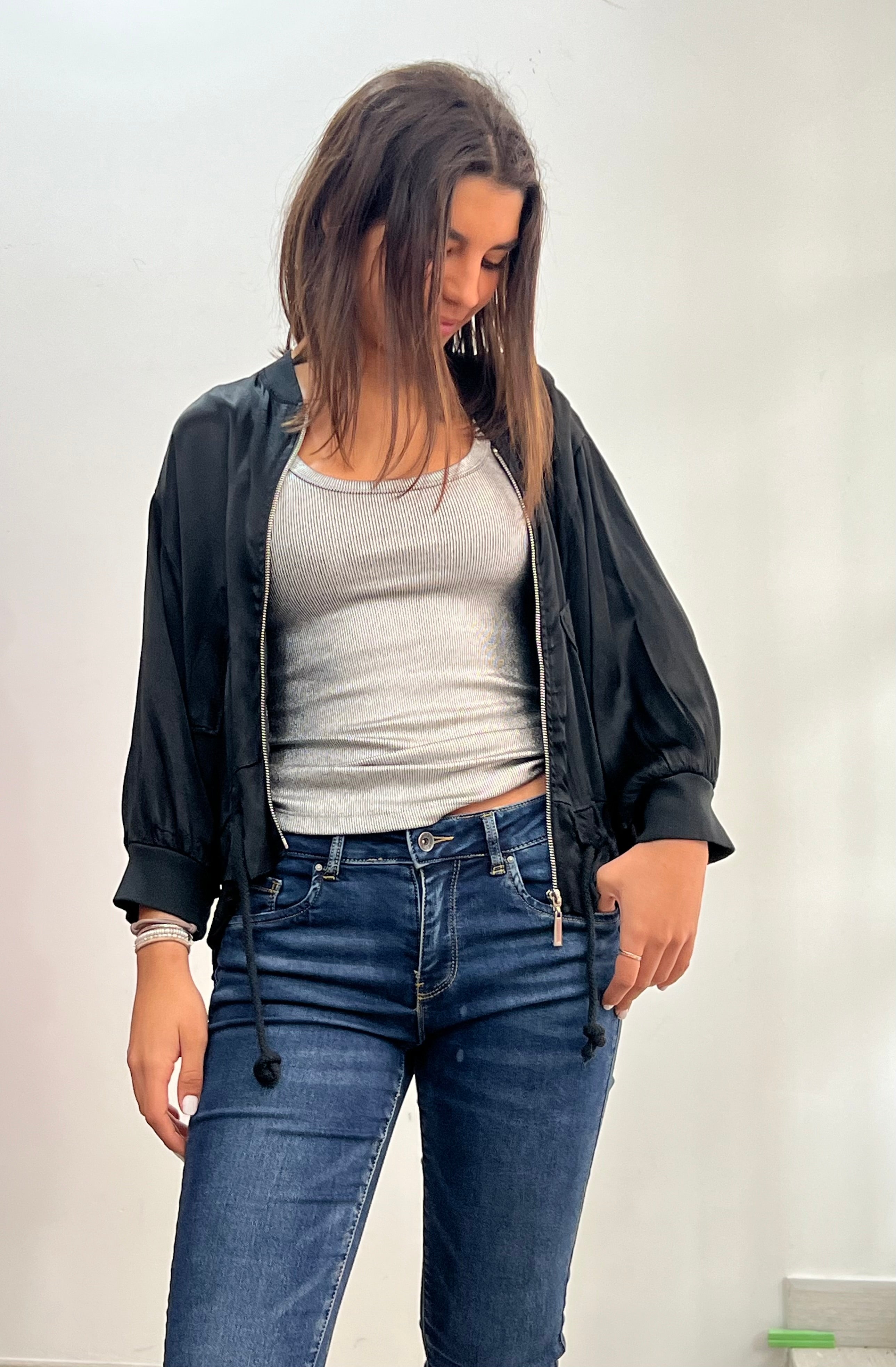 Beisbolera "Positano" negro