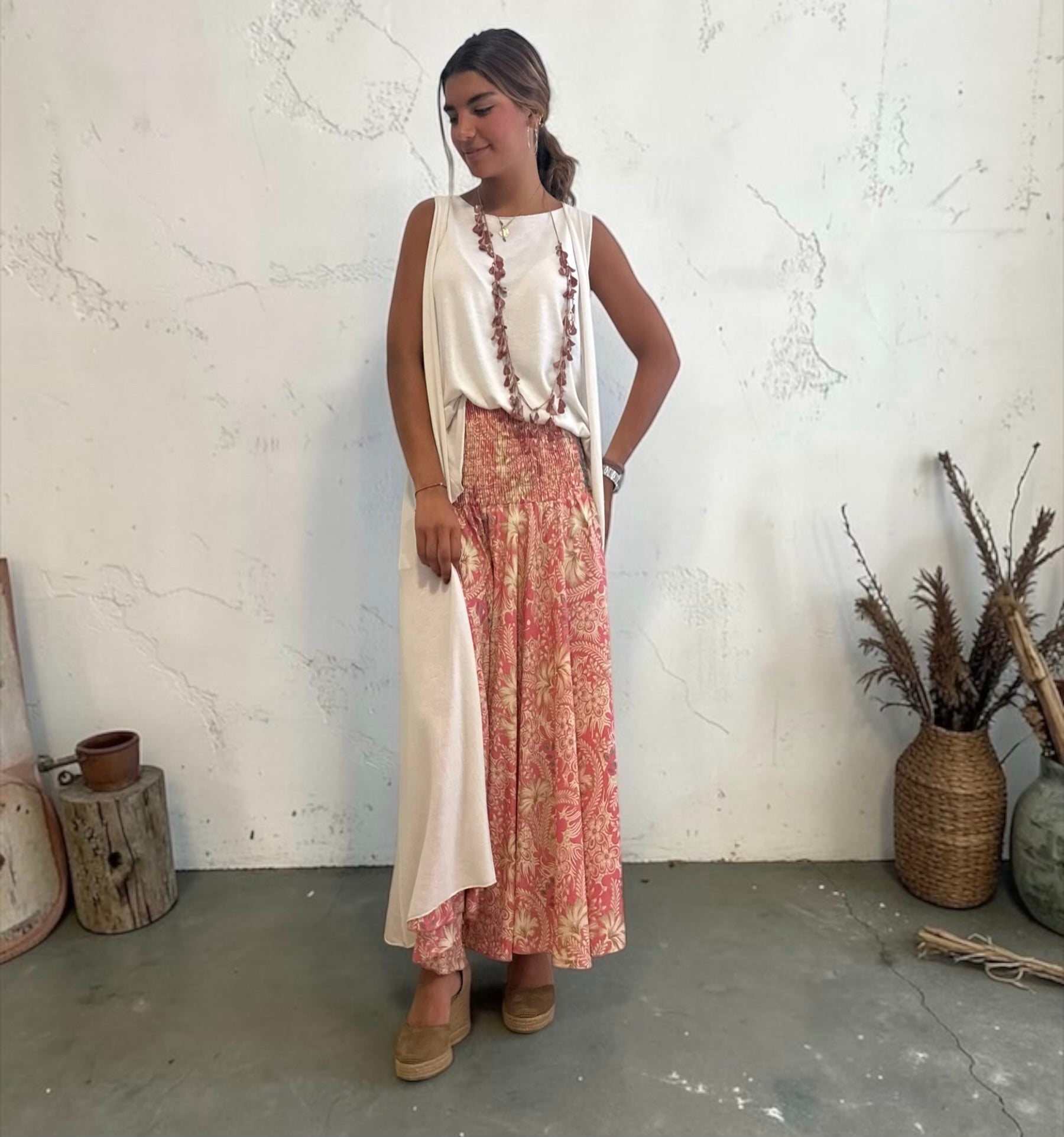 Falda "Formentera Rosa"