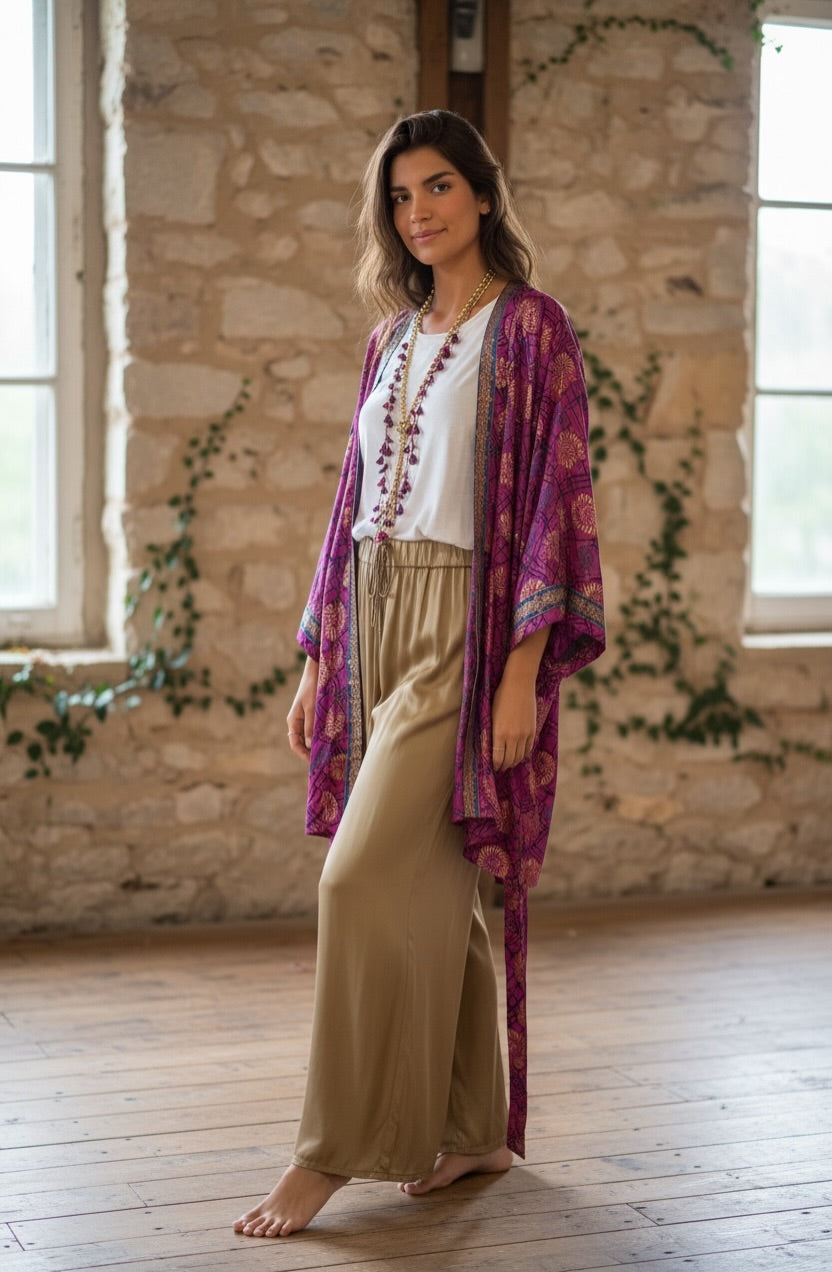 Kimono "Jaipur Magenta"