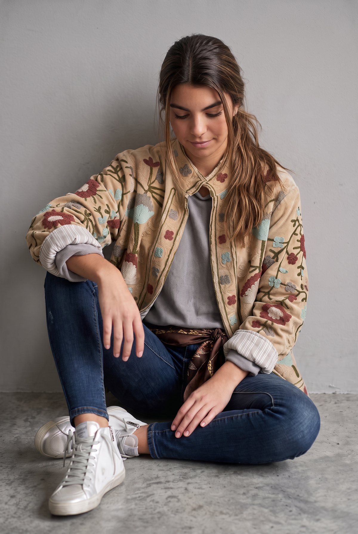 Chaqueta "India" caramelo