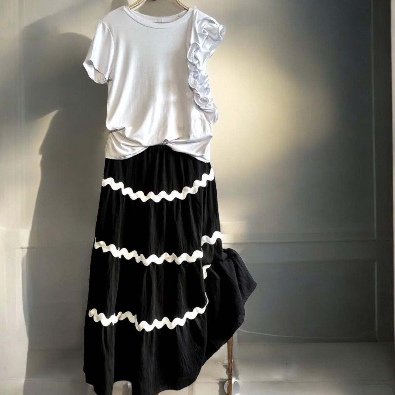 Falda "Aimée" negro
