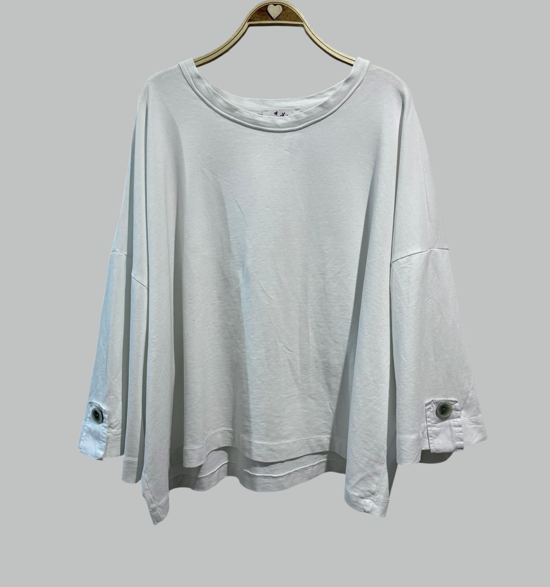 Camiseta Lavada blanco
