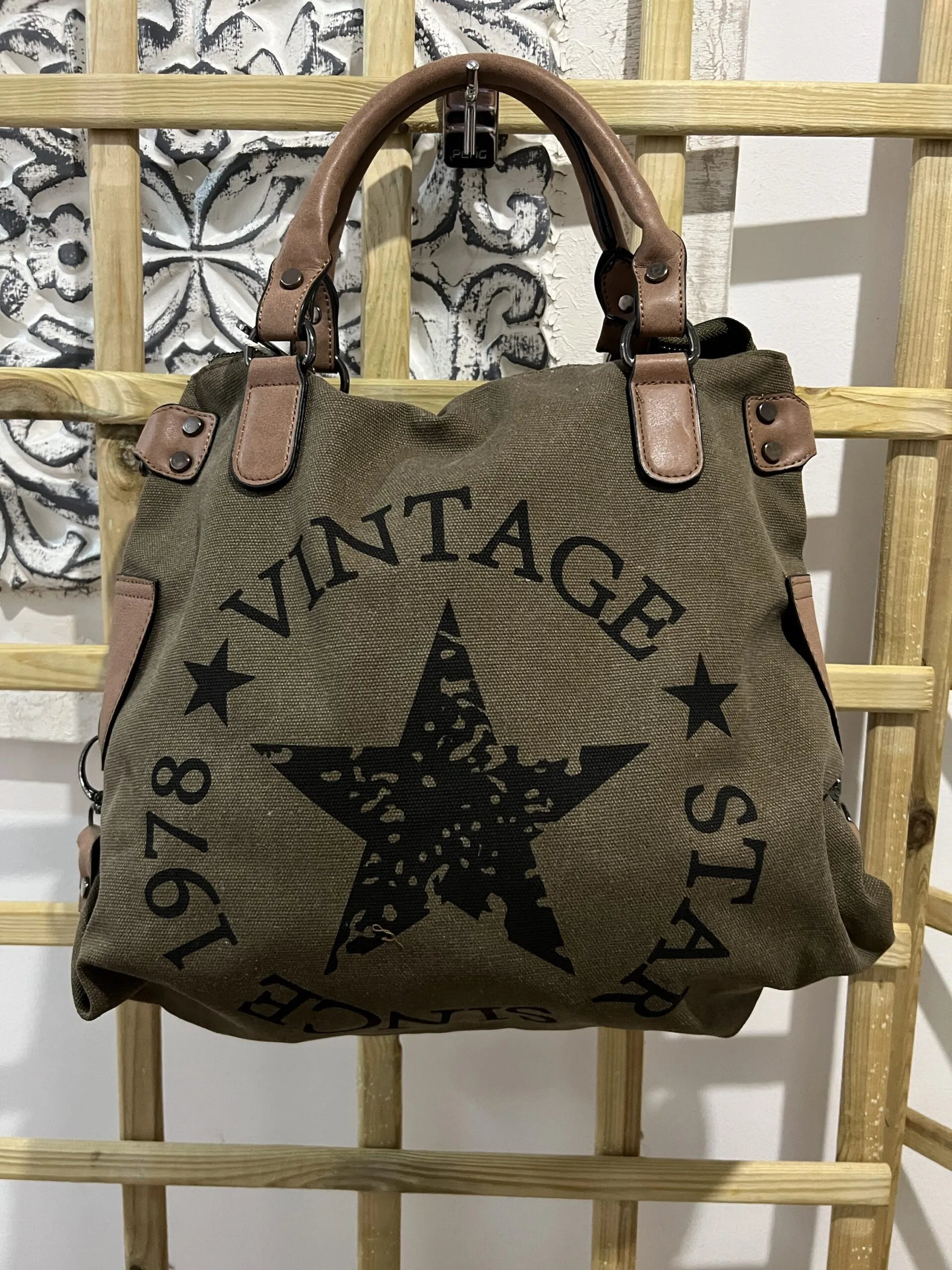 Bolso “Basic Star” caqui