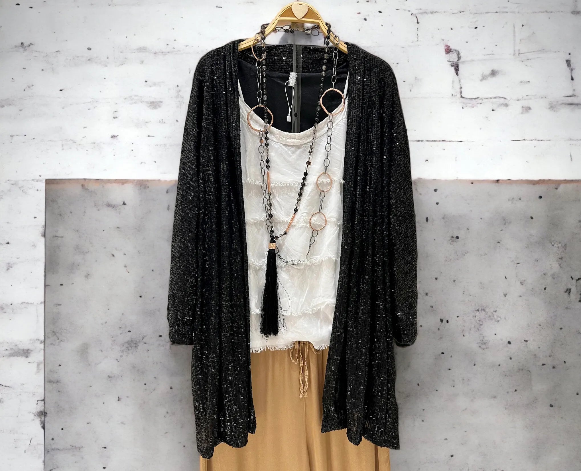 Kimono “Negro Paillettes"