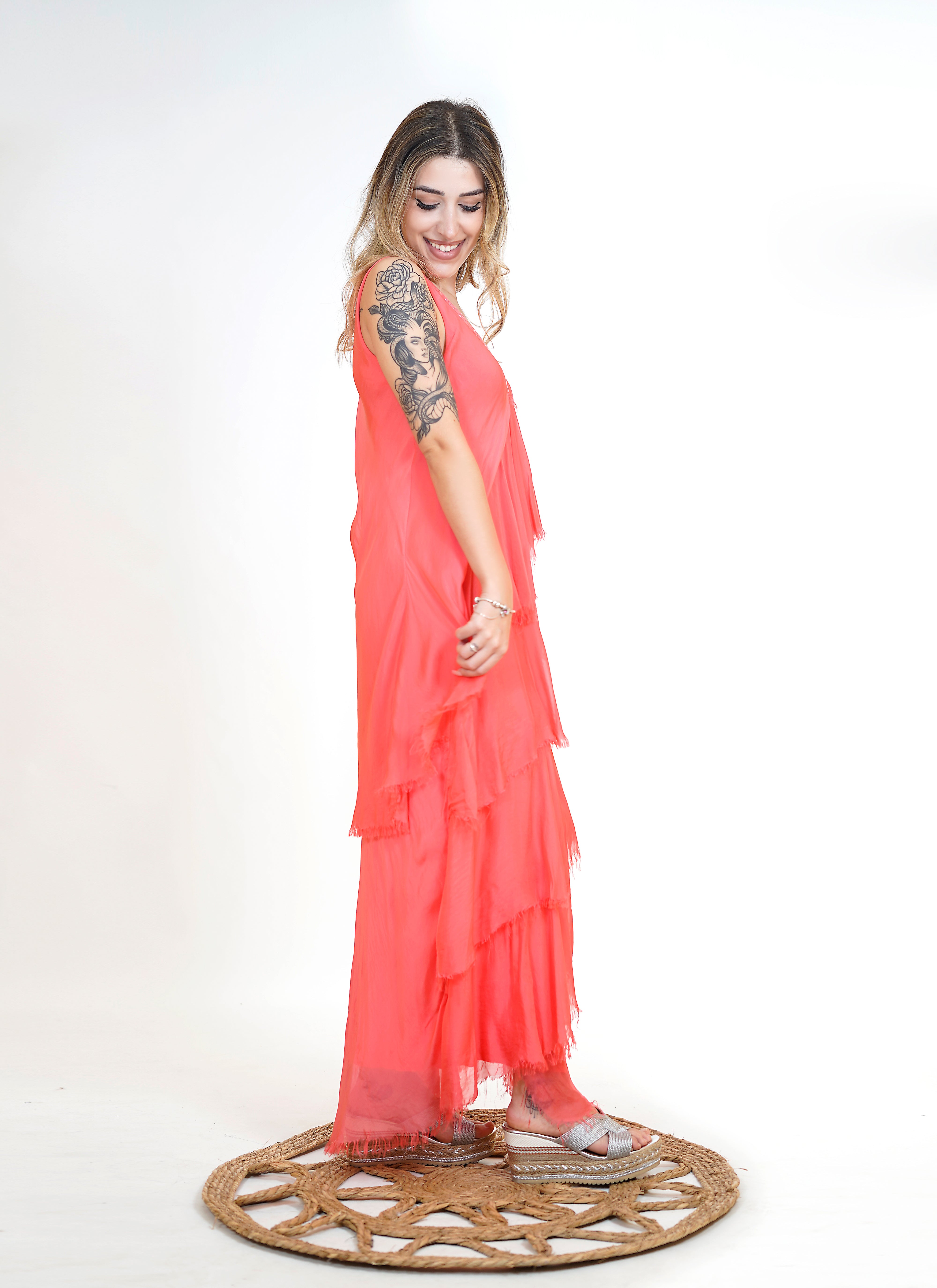 Vestido "Granada" coral