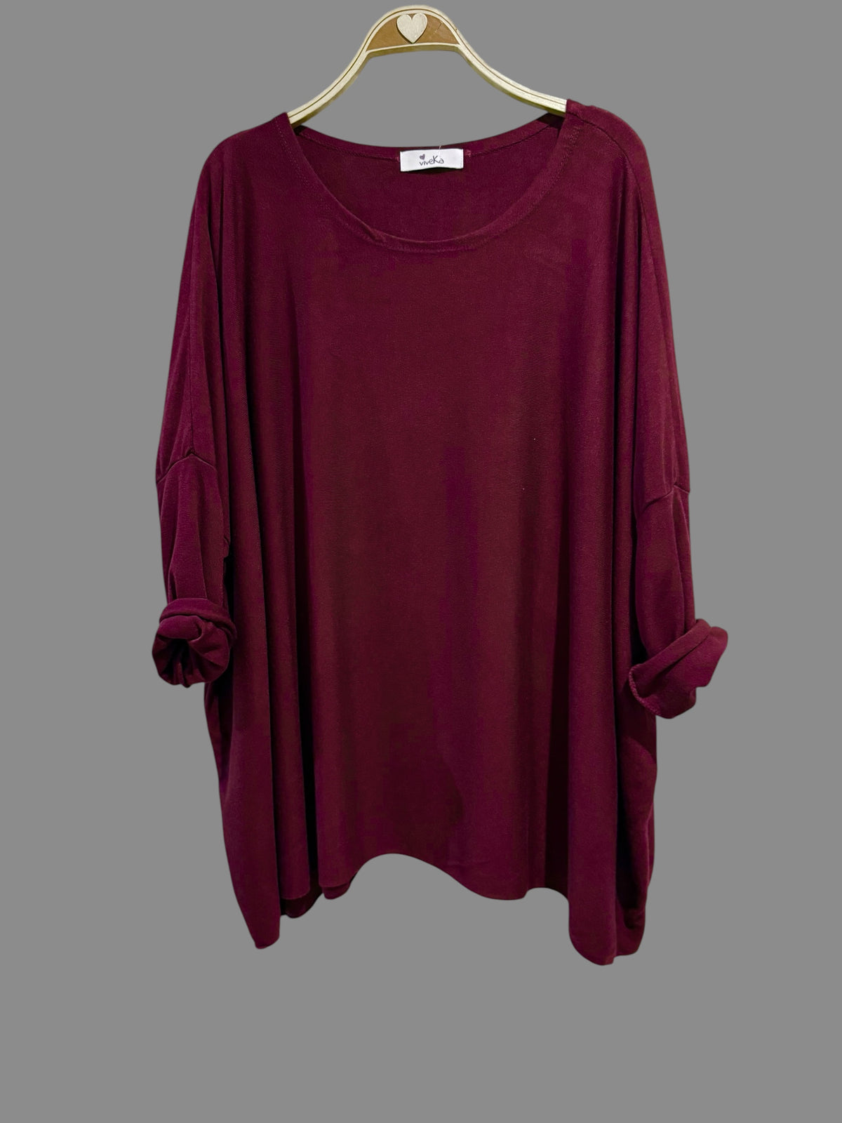 Jersey "Over Must" granate