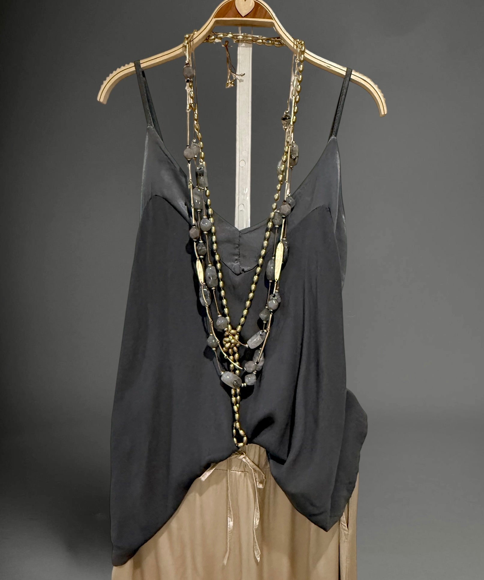 Top "Zania" gris