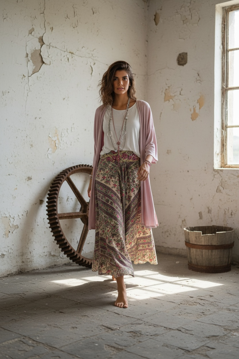 Falda pantalón "India Alegría"