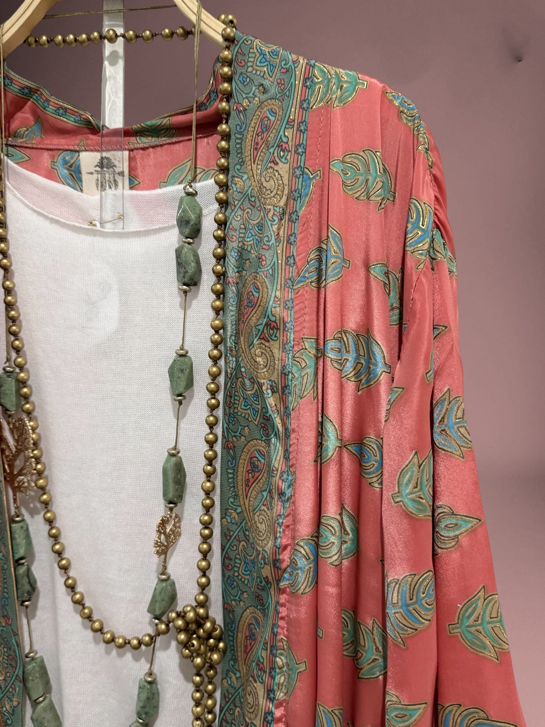 Kimono "Jaipur Coral"