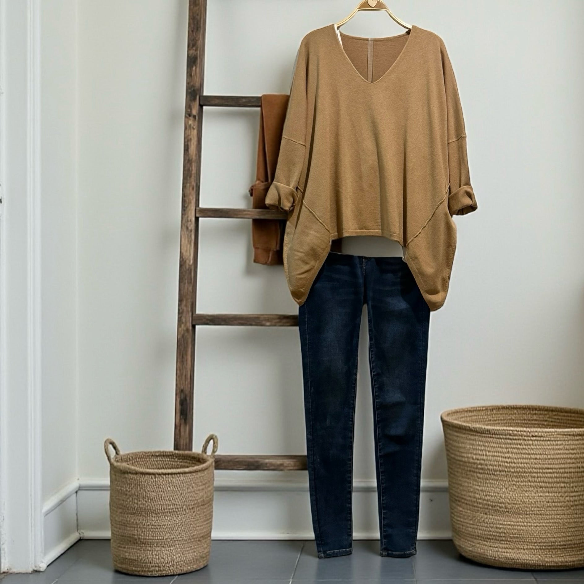 Jersey "Margot" pico camel