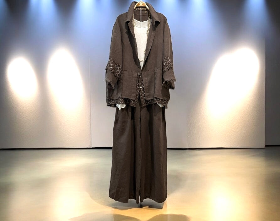 Sobrecamisa "Diletta" chocolate