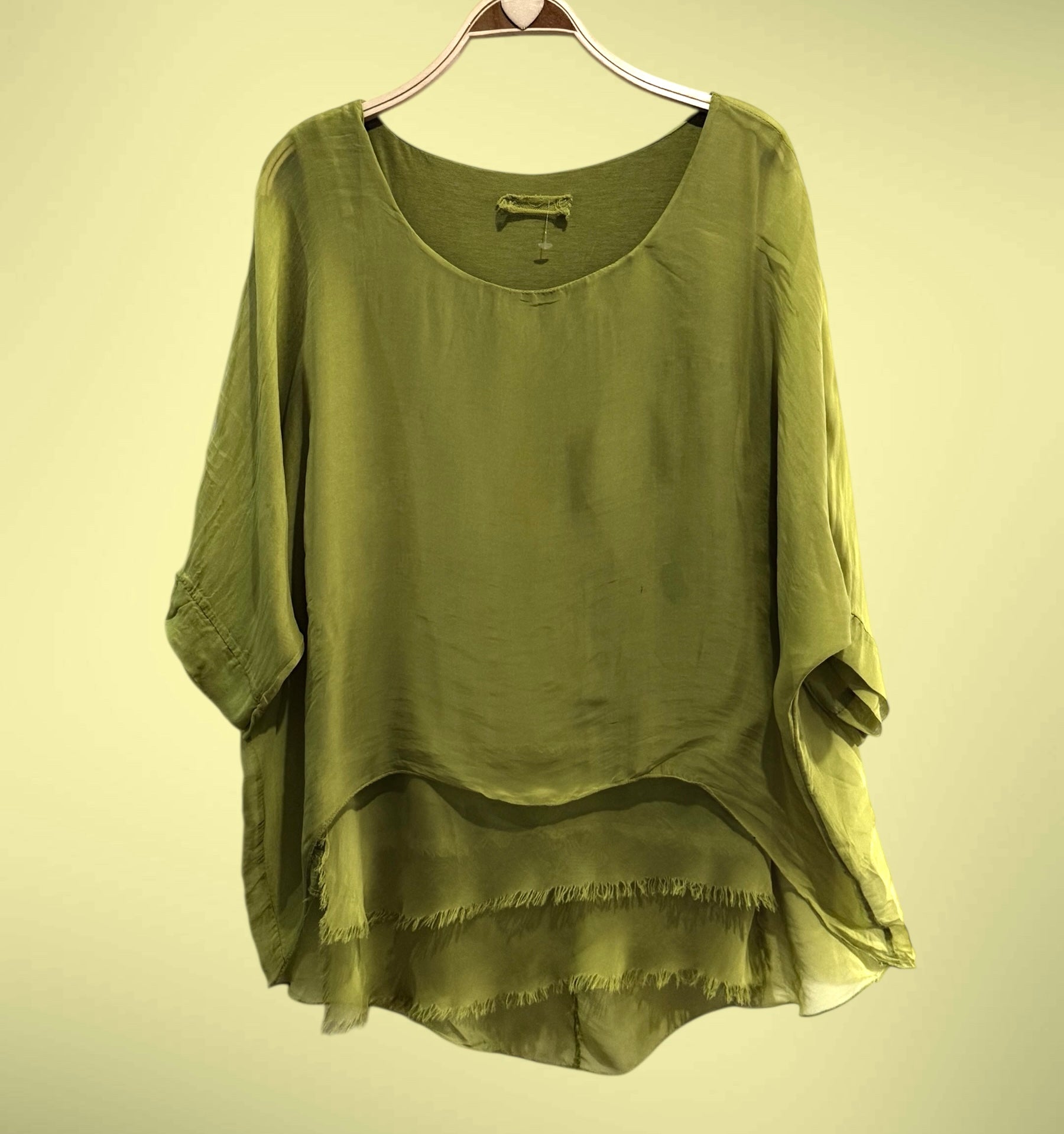 Blusa "Sevilla" oliva