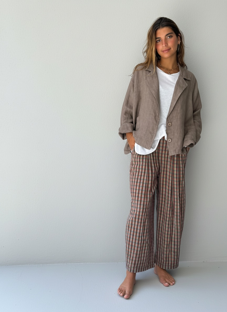 Pantalón "Rufina" topo