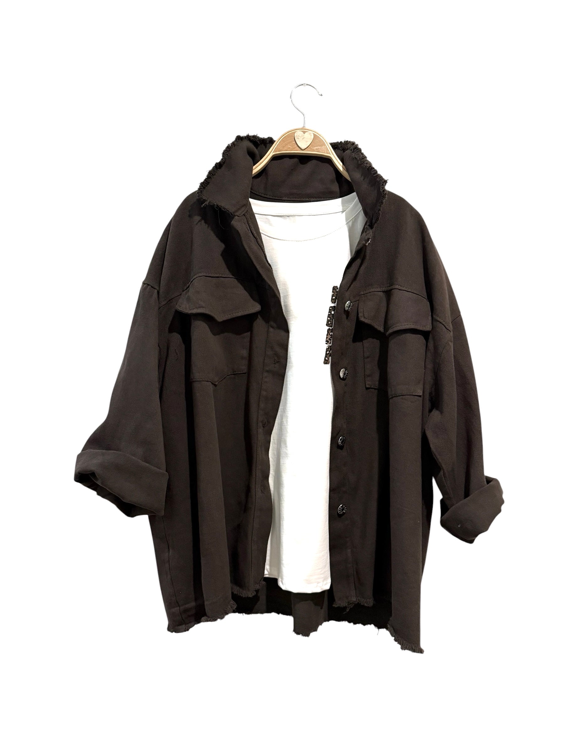 Sobrecamisa "Mafalda" chocolate