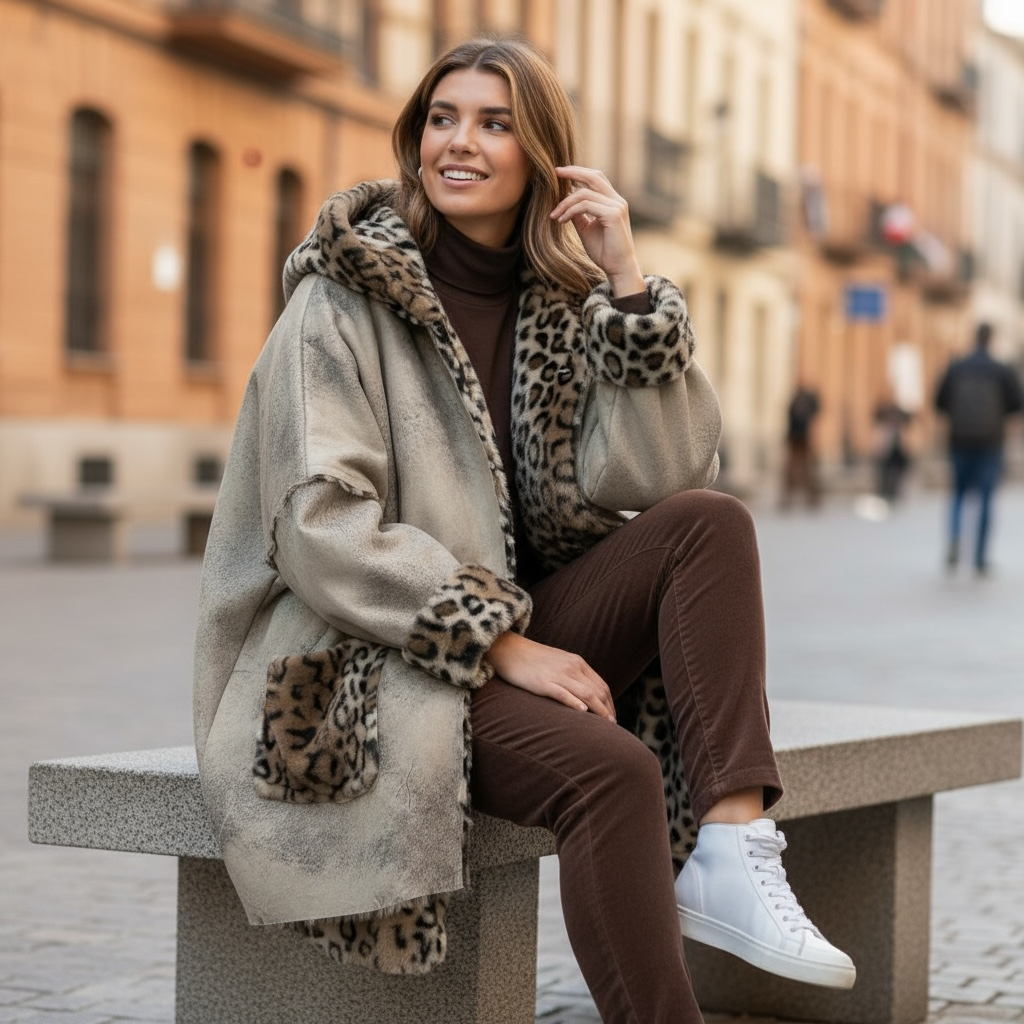 Abrigo "Margosha" corto hielo