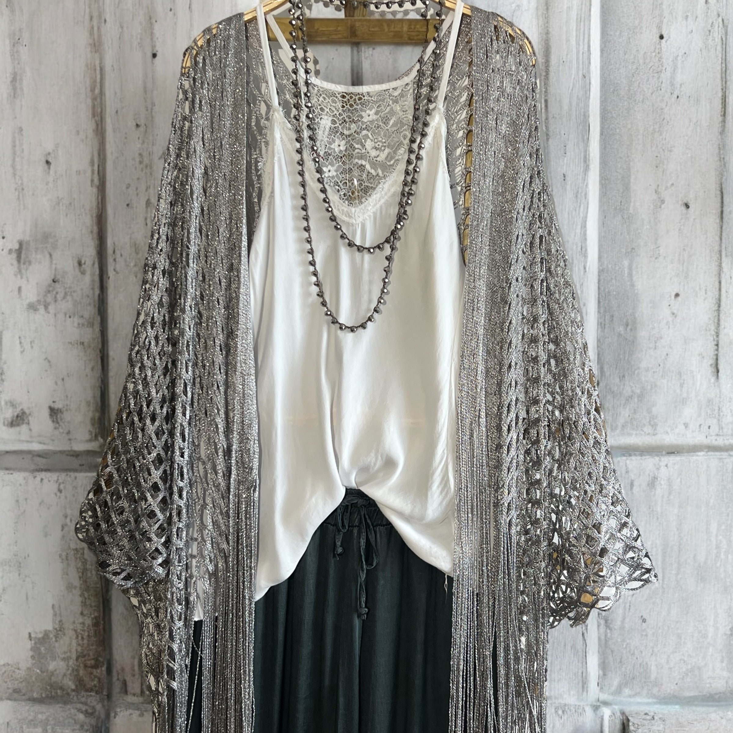 Poncho "Lune" plata