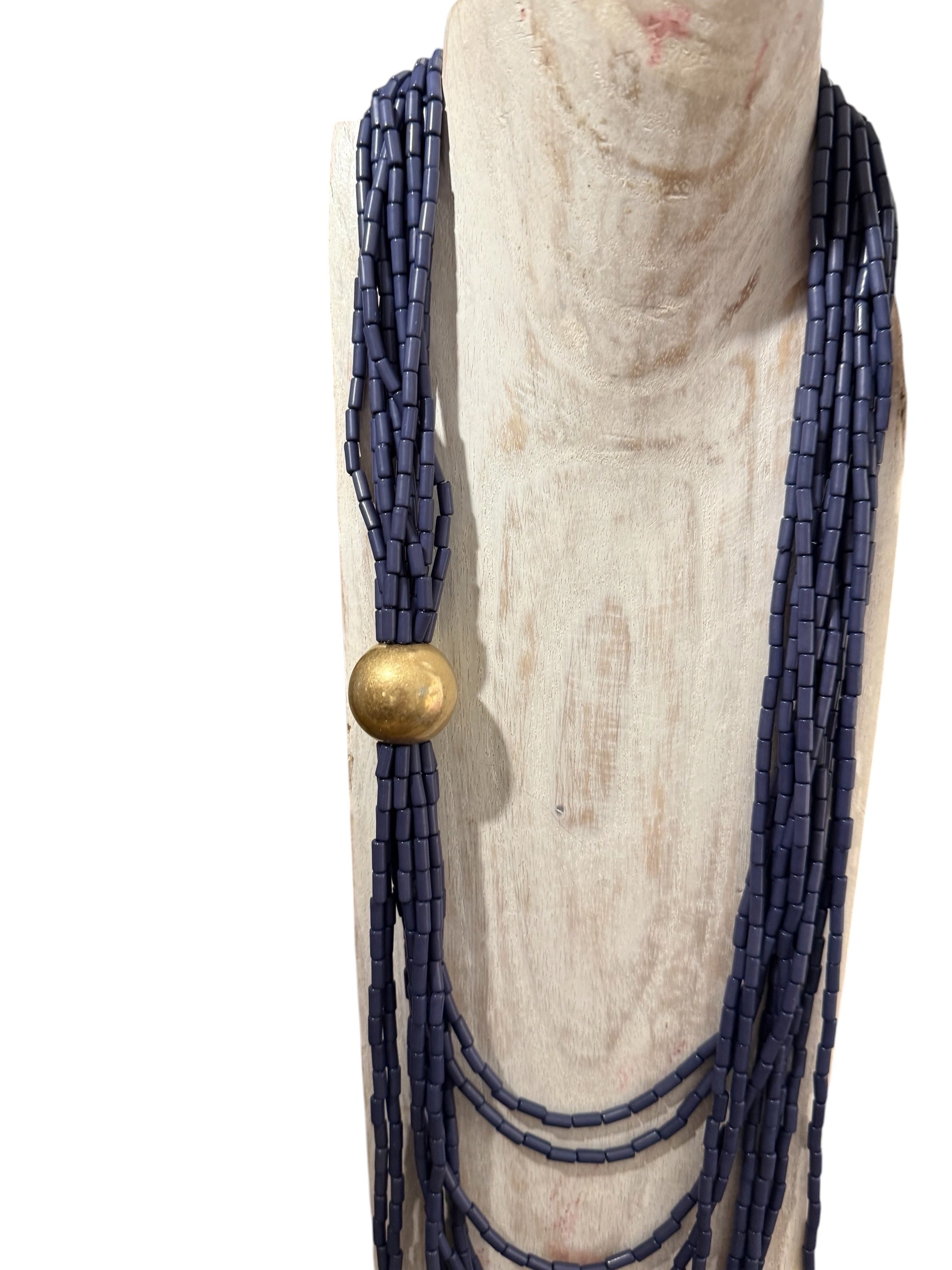 Collar "Con Bola" azul