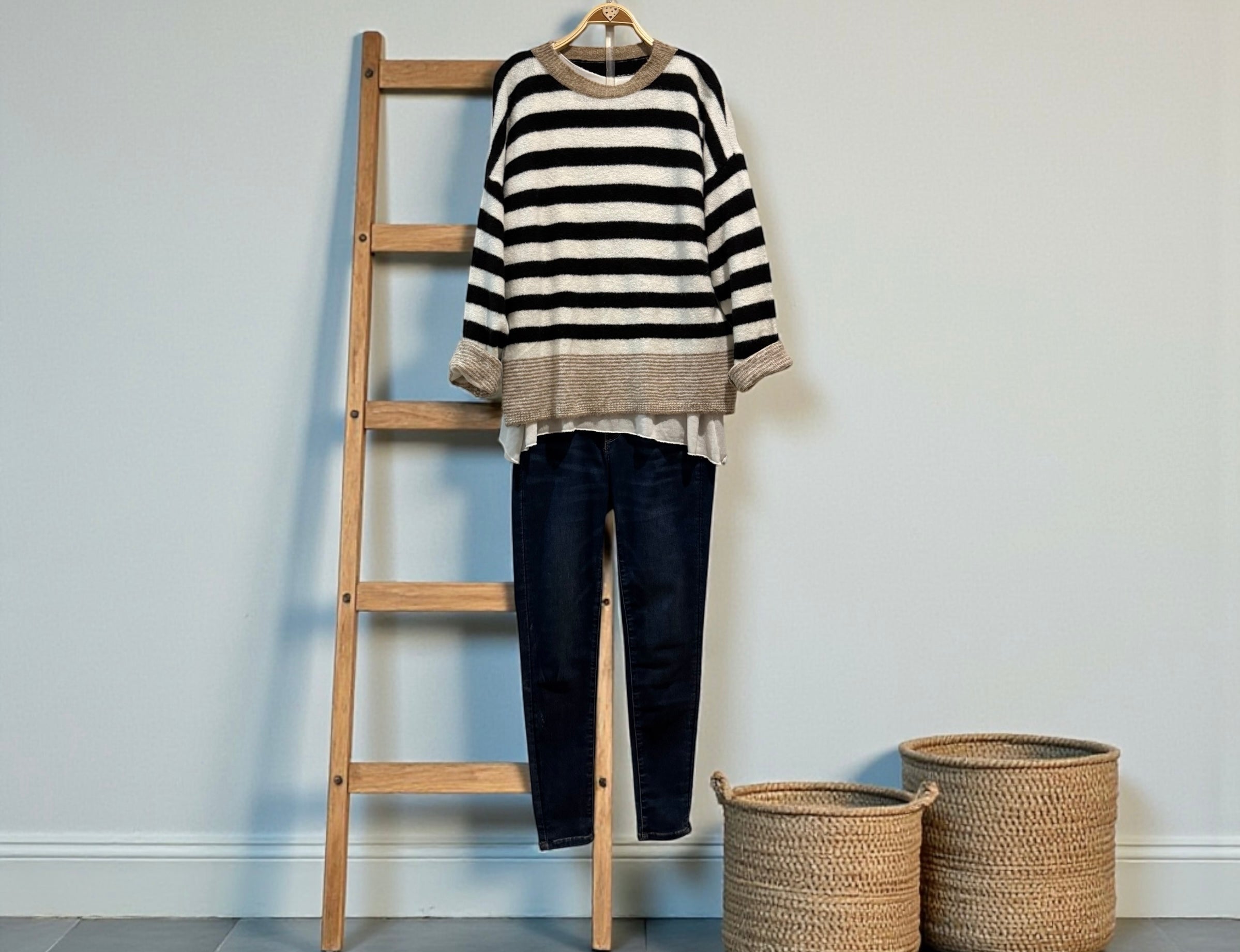 Jersey "Bimba" negro y nata