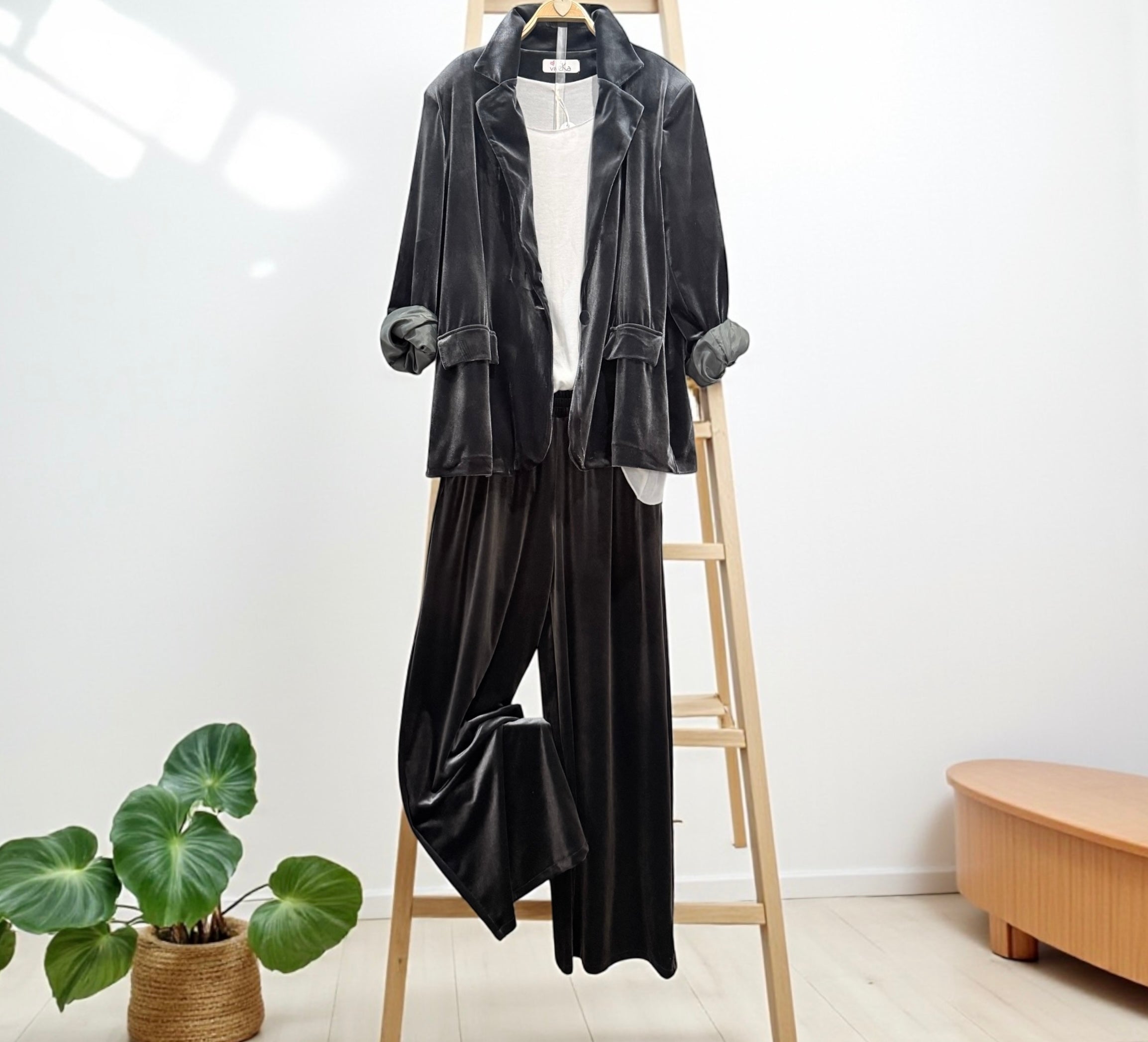 Blazer "Giorgia" gris antracita