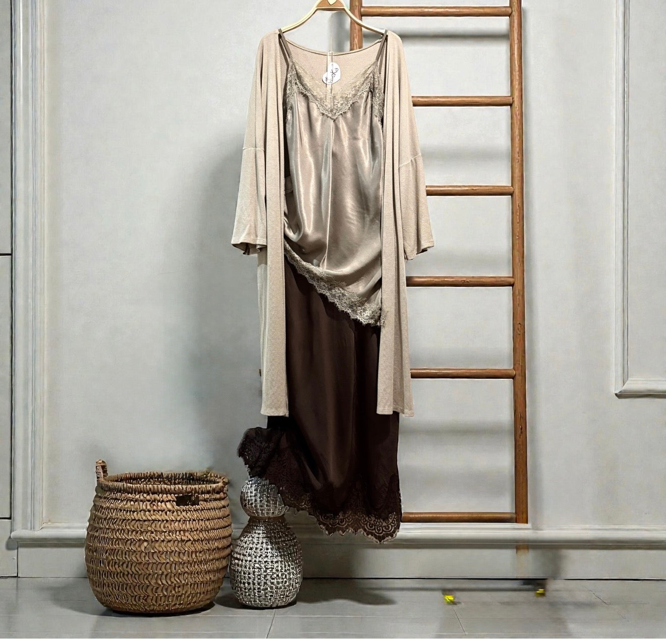 Falda "Lace" chocolate