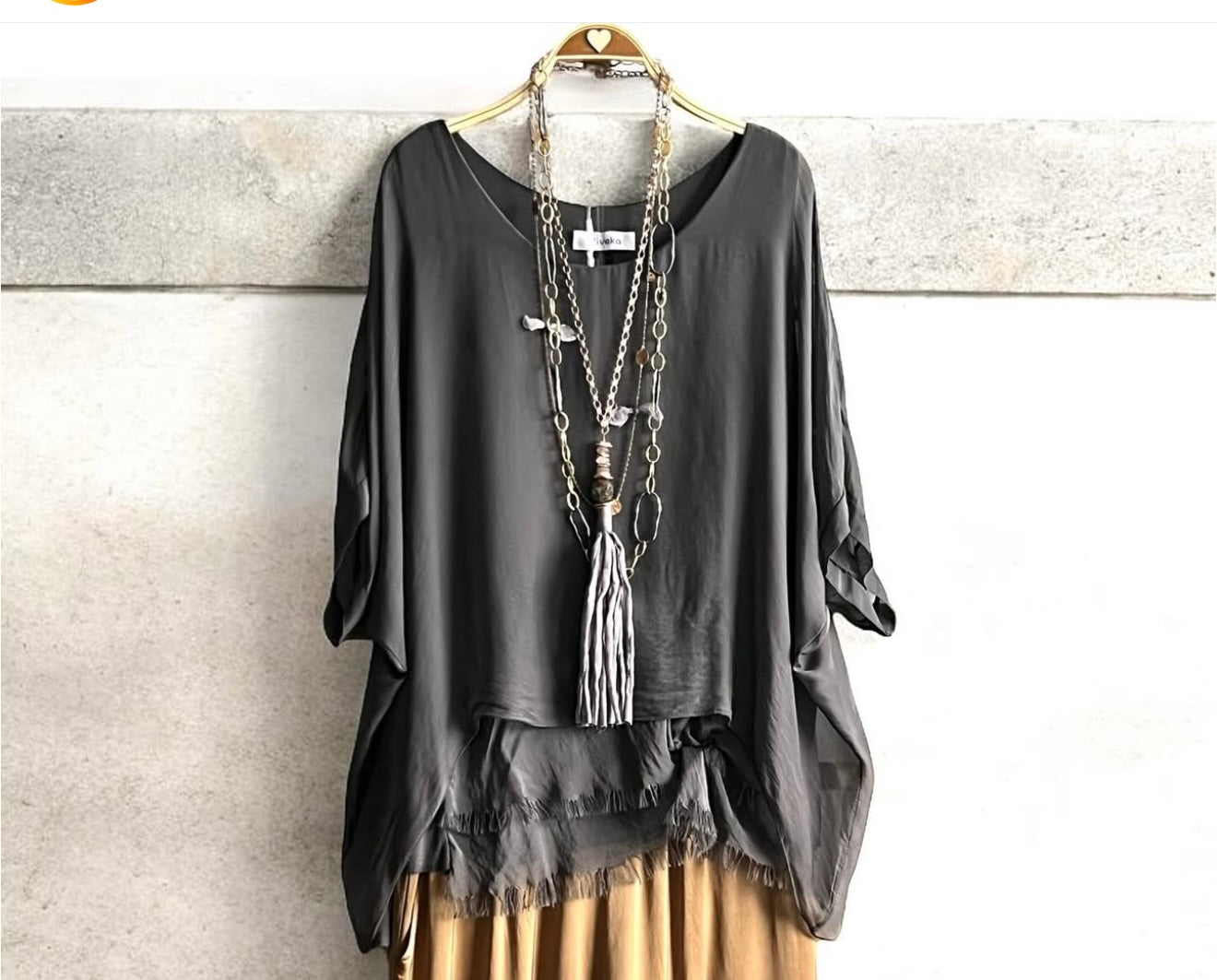 Blusa "Sevilla" gris