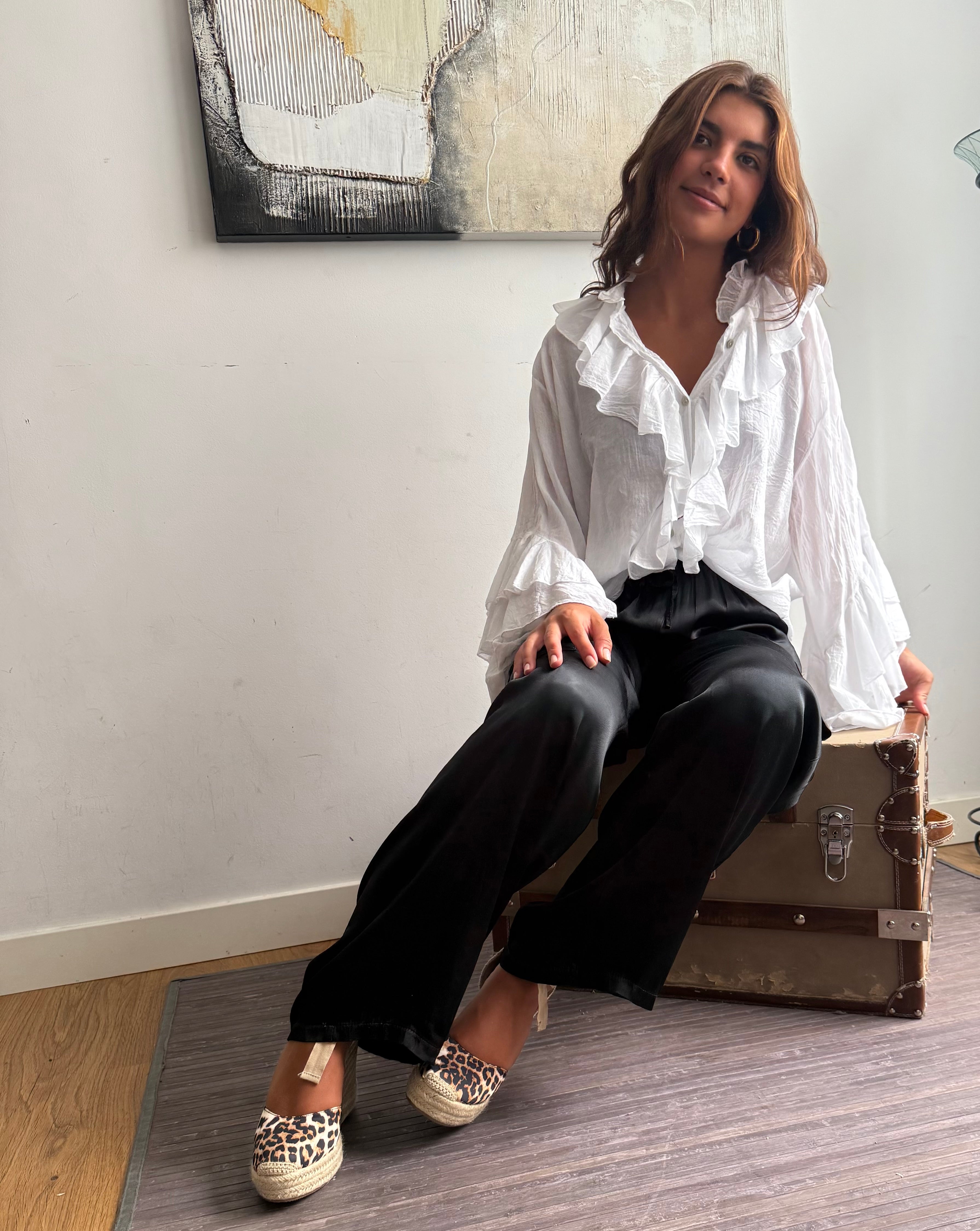 Blusa "Bohochic" blanco