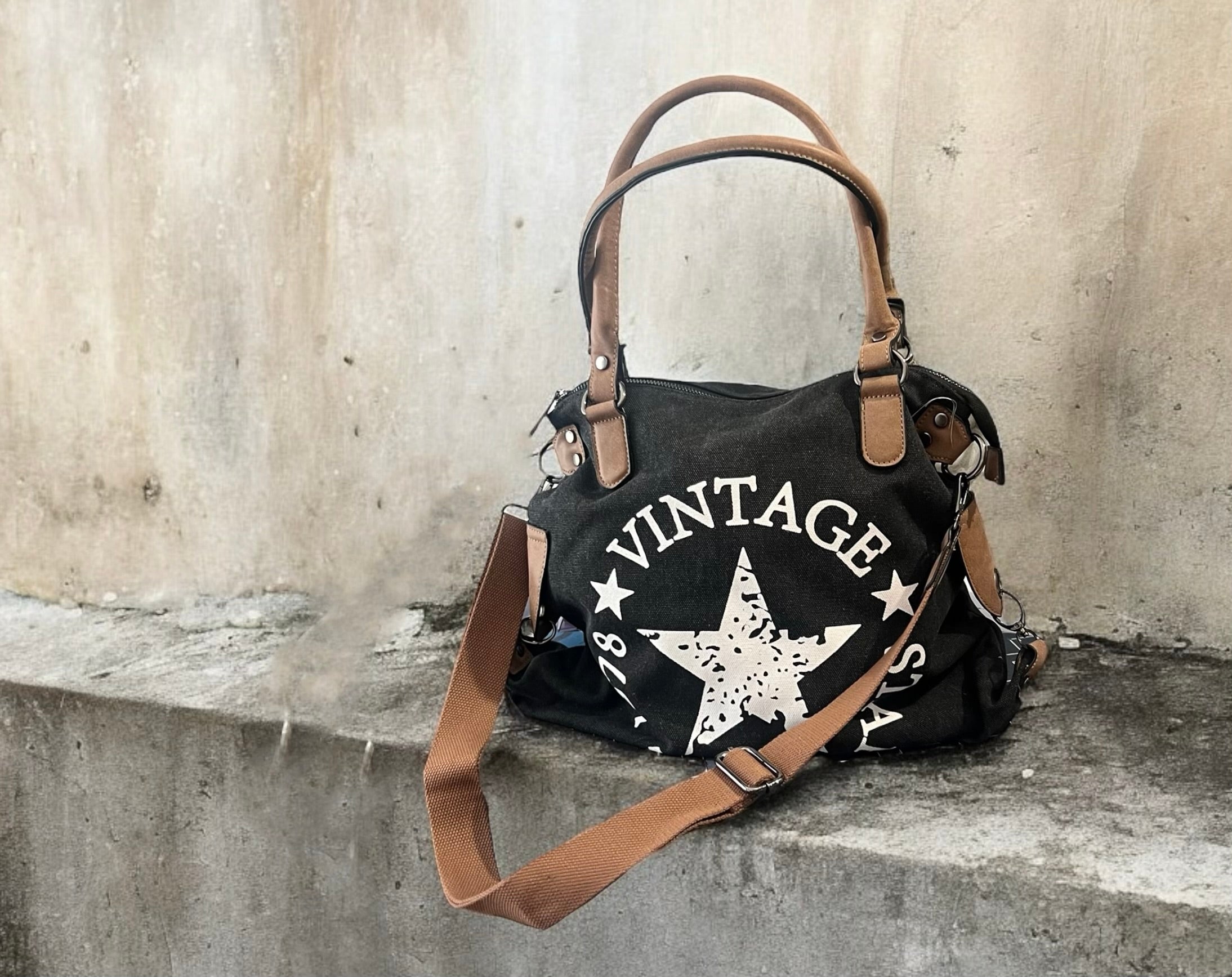 Bolso "Basic Star" gris marengo