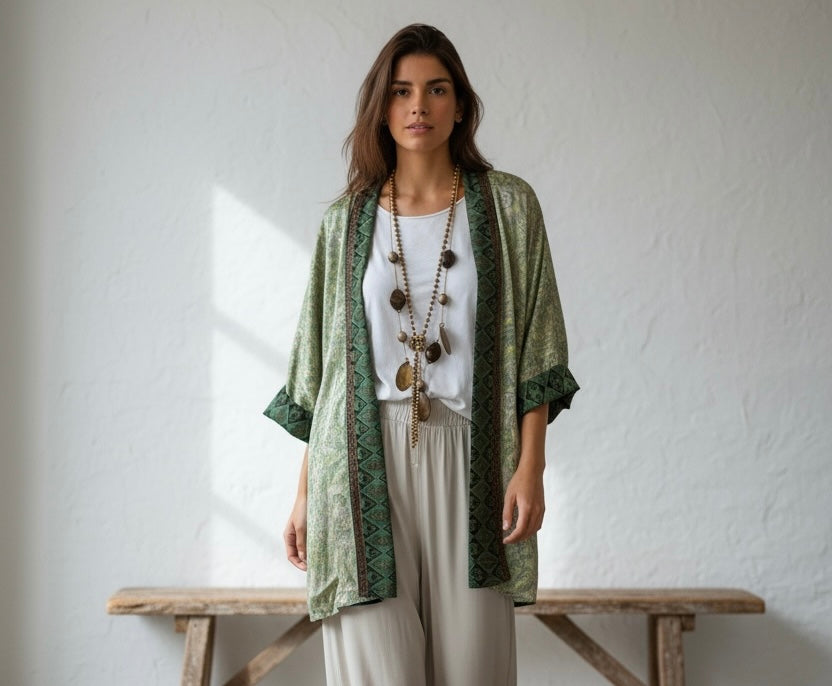 Kimono "Indira Verdes"