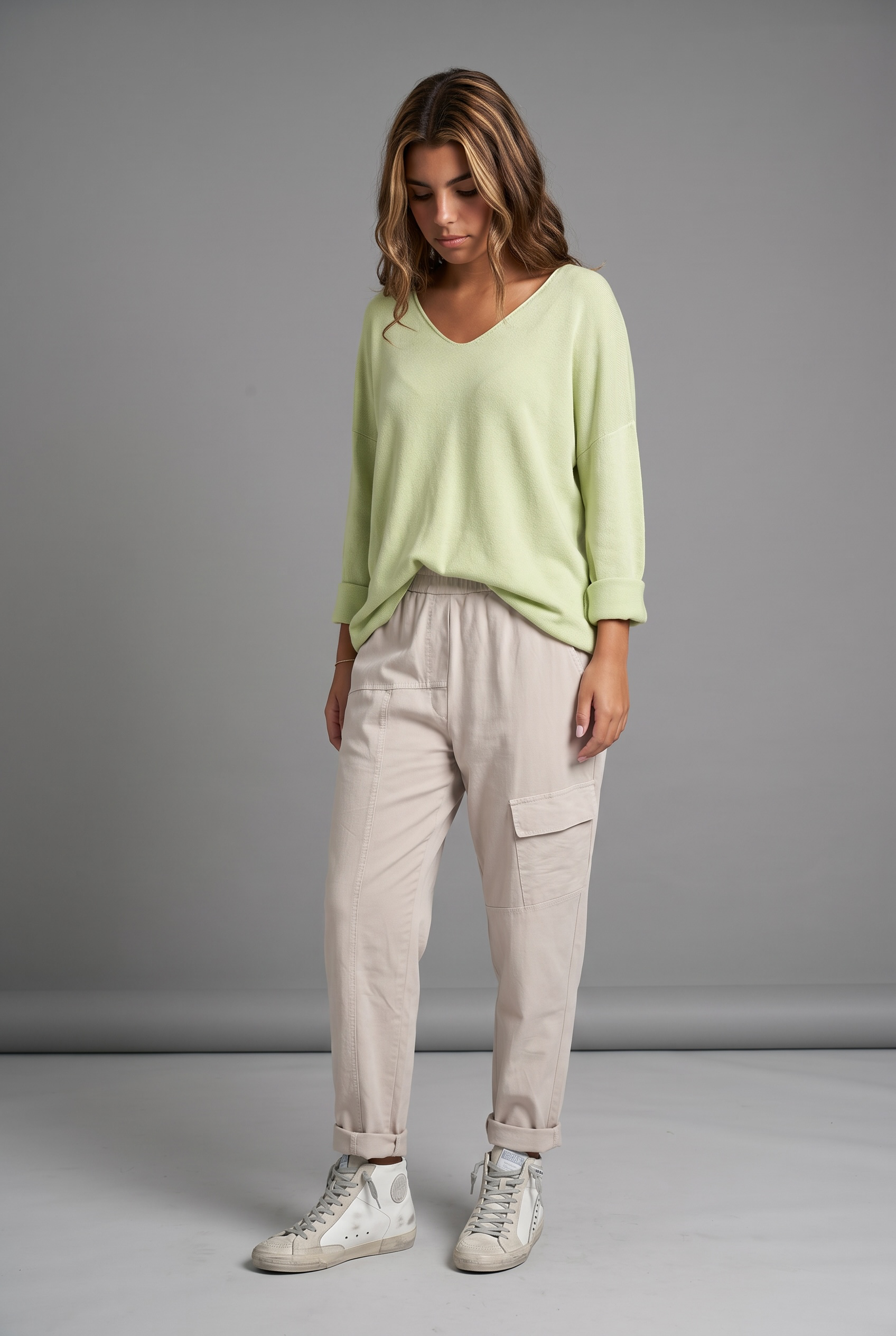 Jersey "Gemma" verde menta