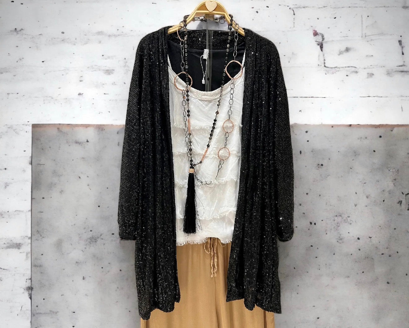 Kimono “Negro Paillettes"