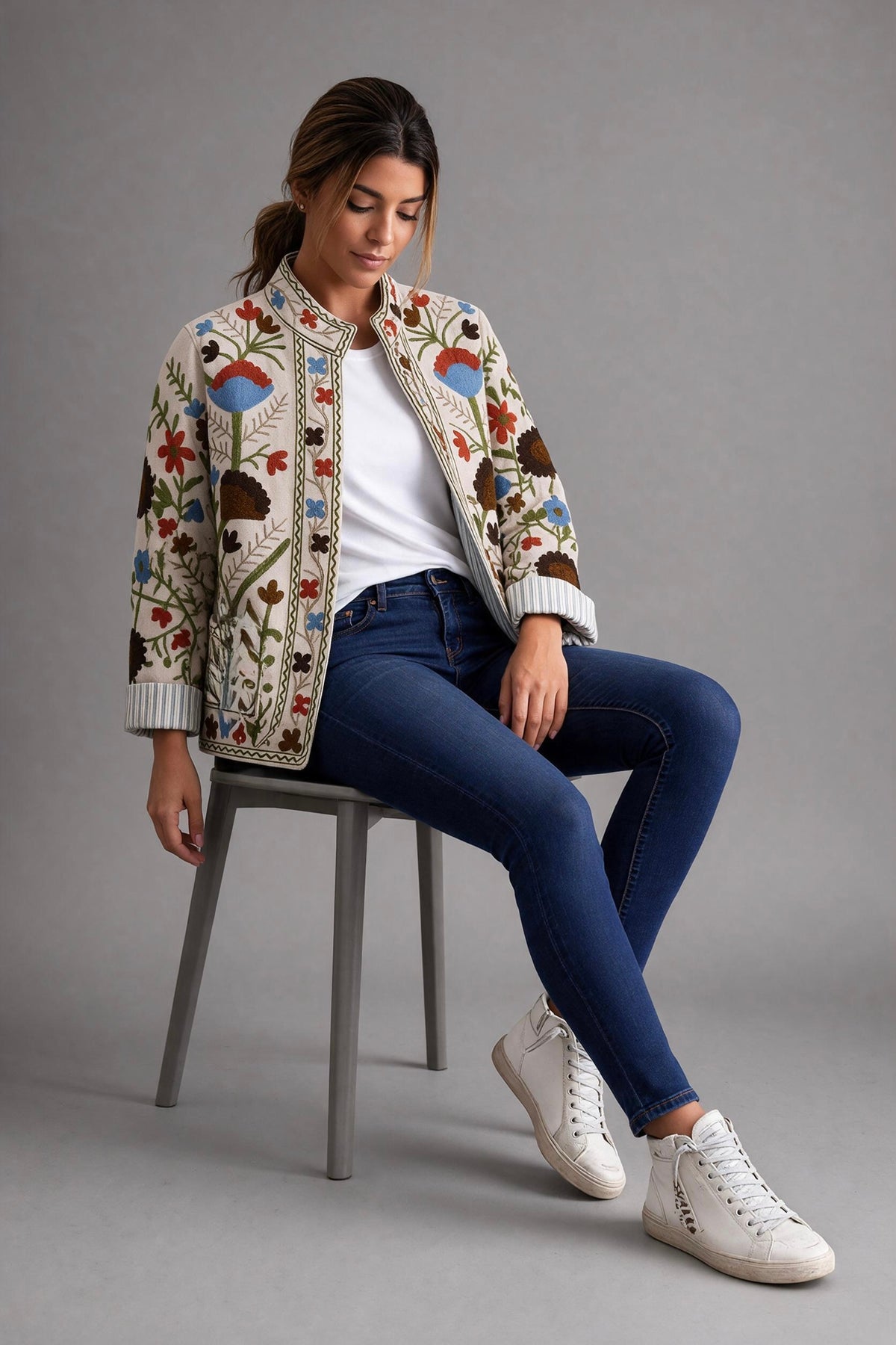 Chaqueta "India" clara