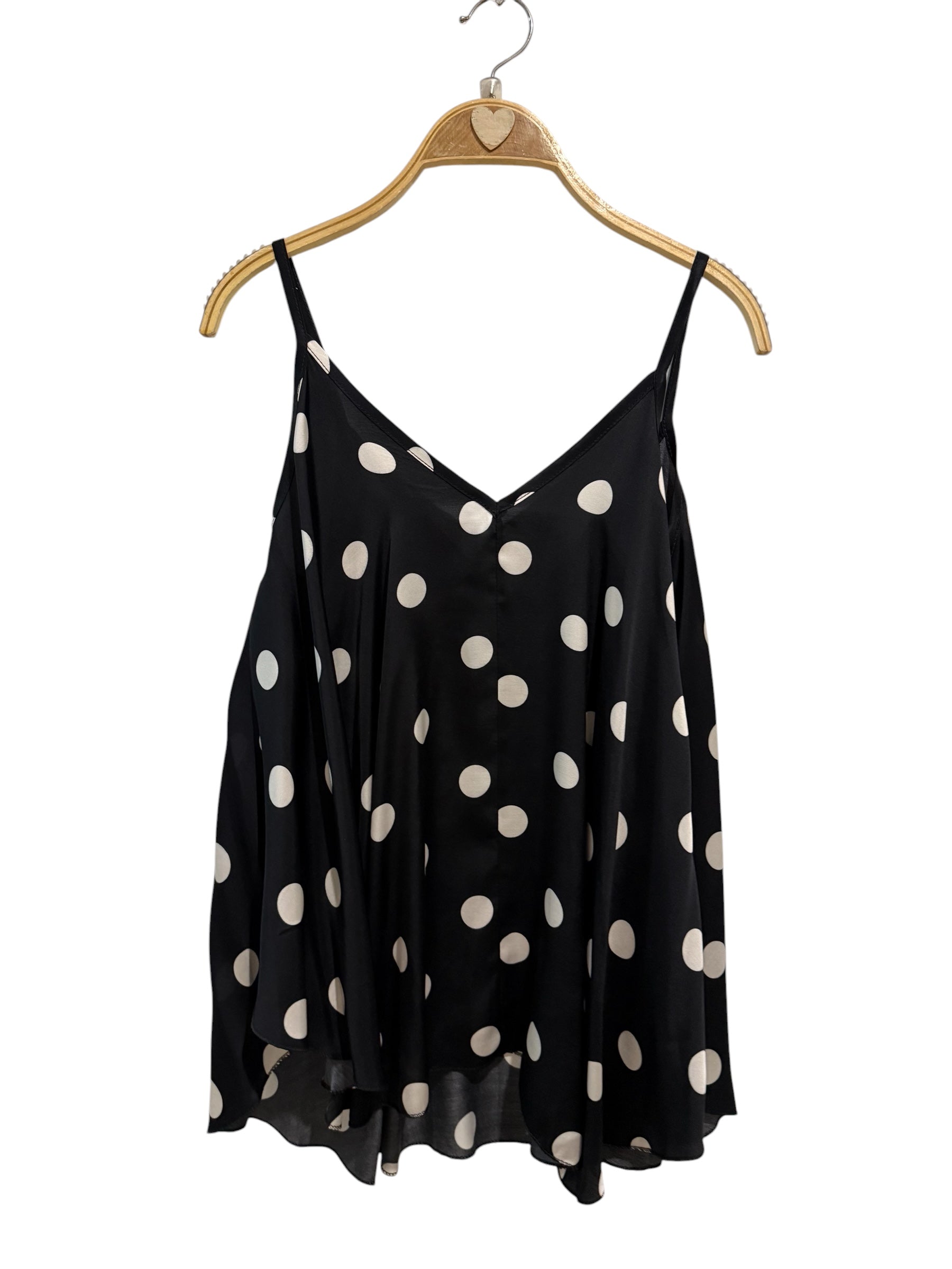 Top "Graciela Topos" negro