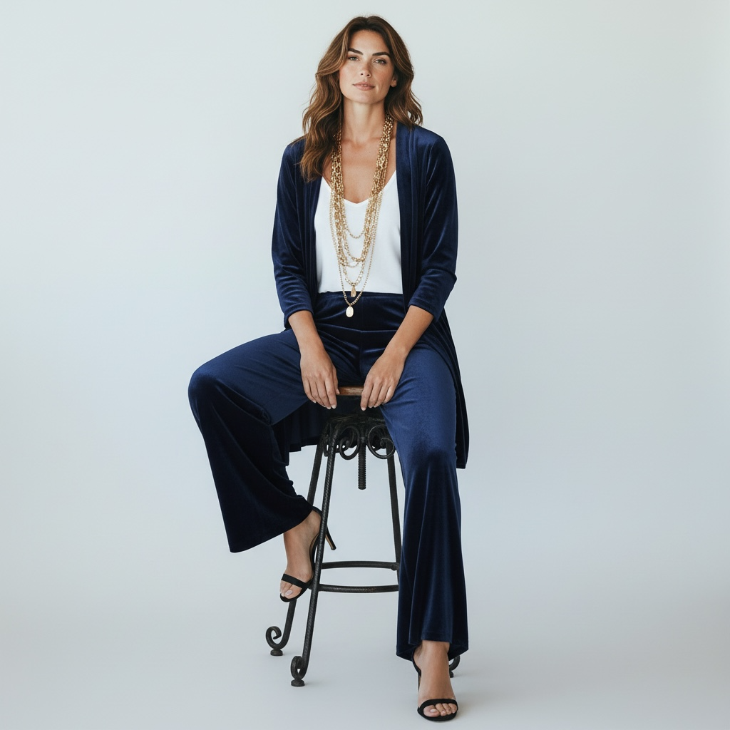 Kimono/Levita "Giorgia" Azul noche