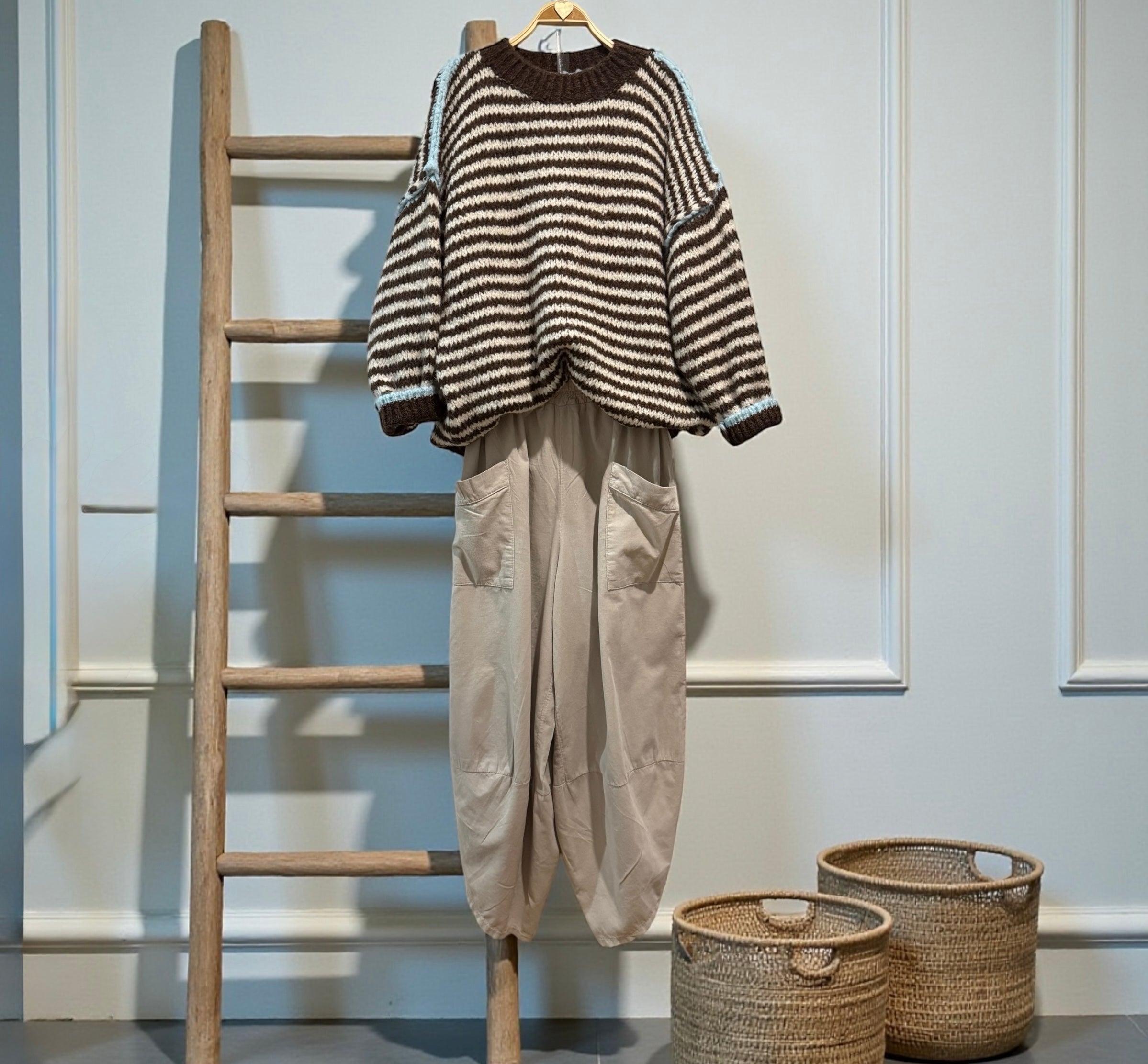 Jersey "Ainara" claro con celeste