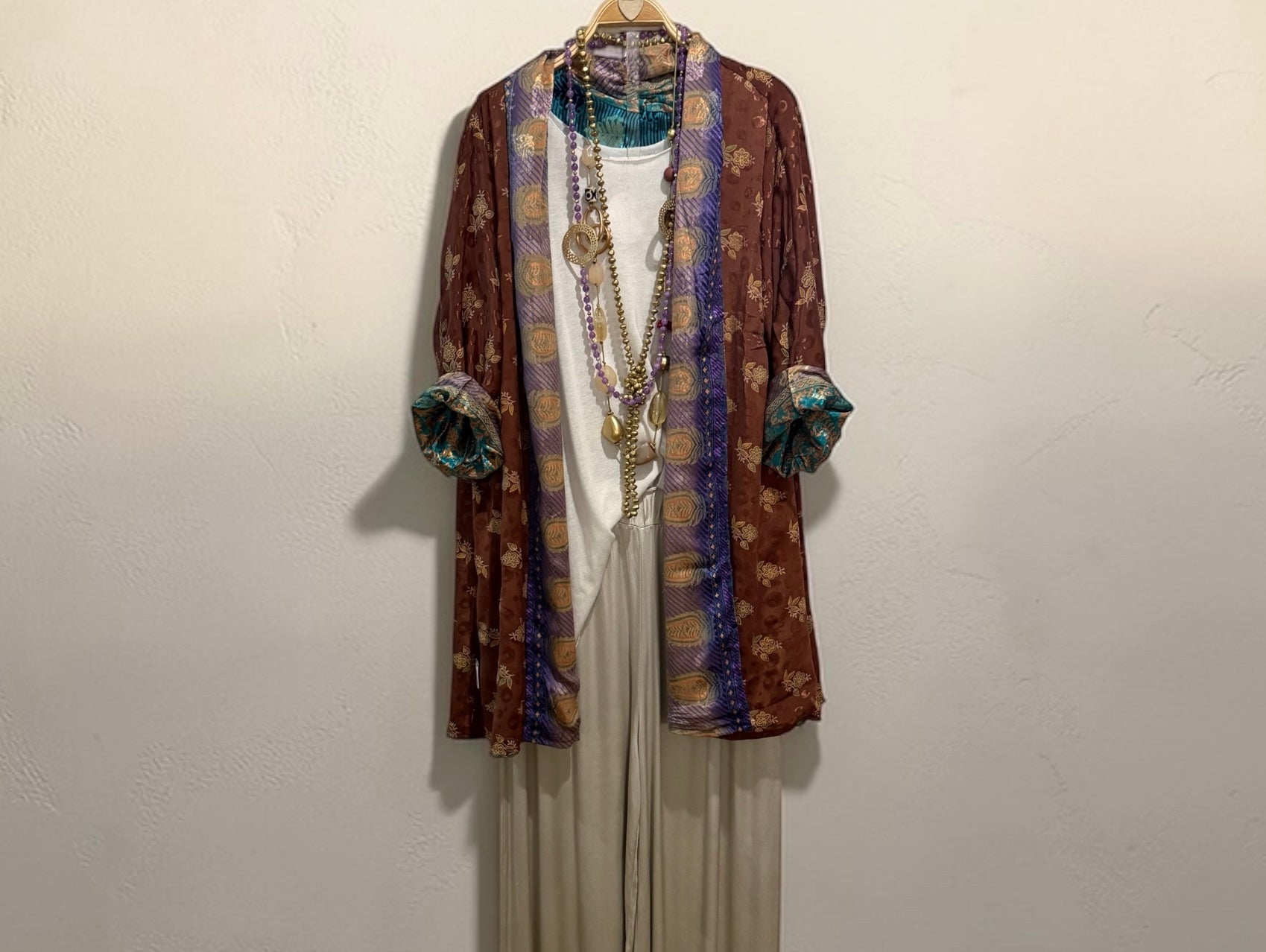 Kimono "Shalimar Malva" corto