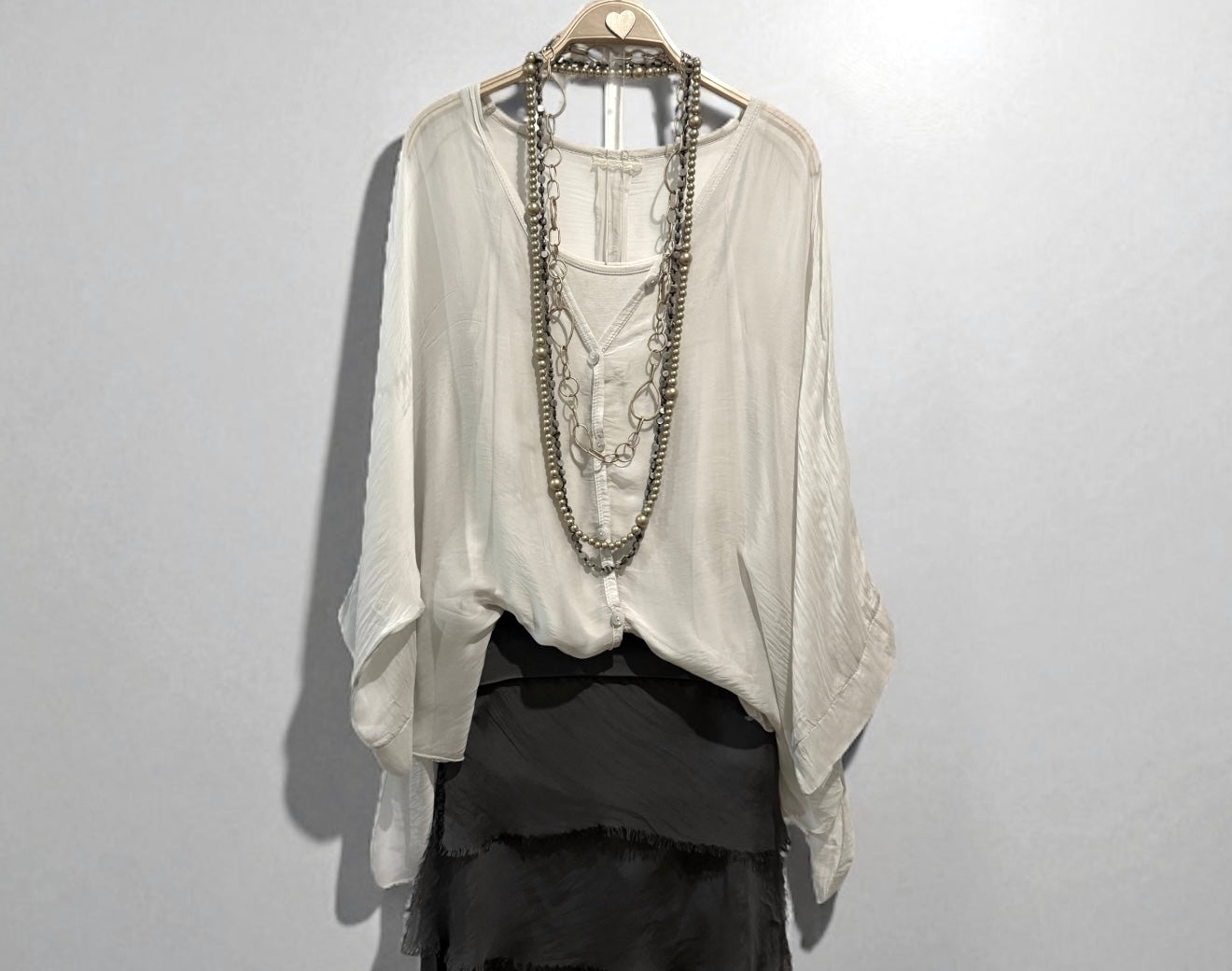 Blusa "Siena"marfil