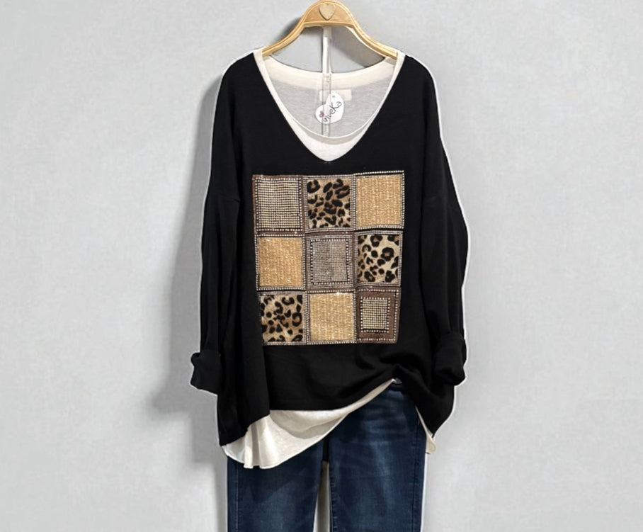 Jersey "Mattea" negro