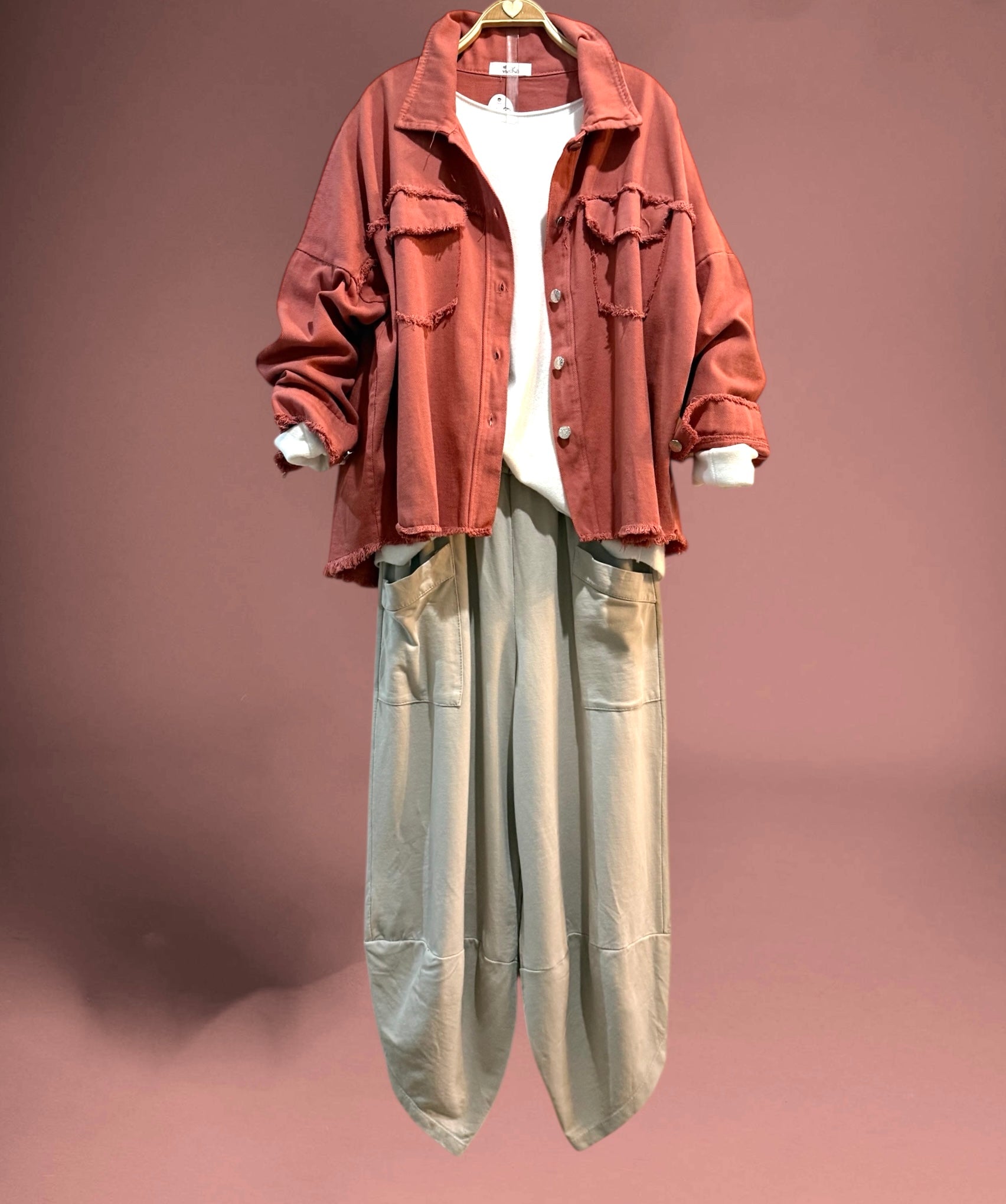 Sobrecamisa "Eleonora" coral