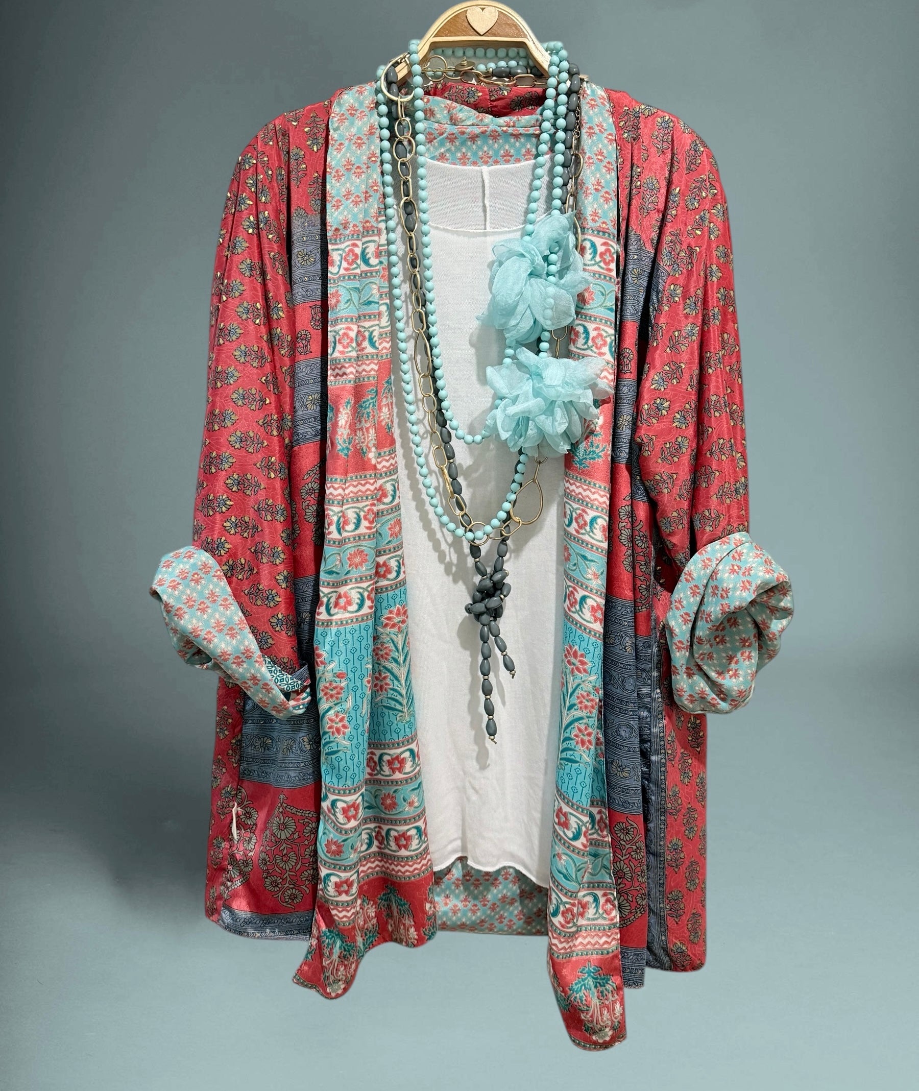 Kimono "Kira Fresa y Suave Turquesa"