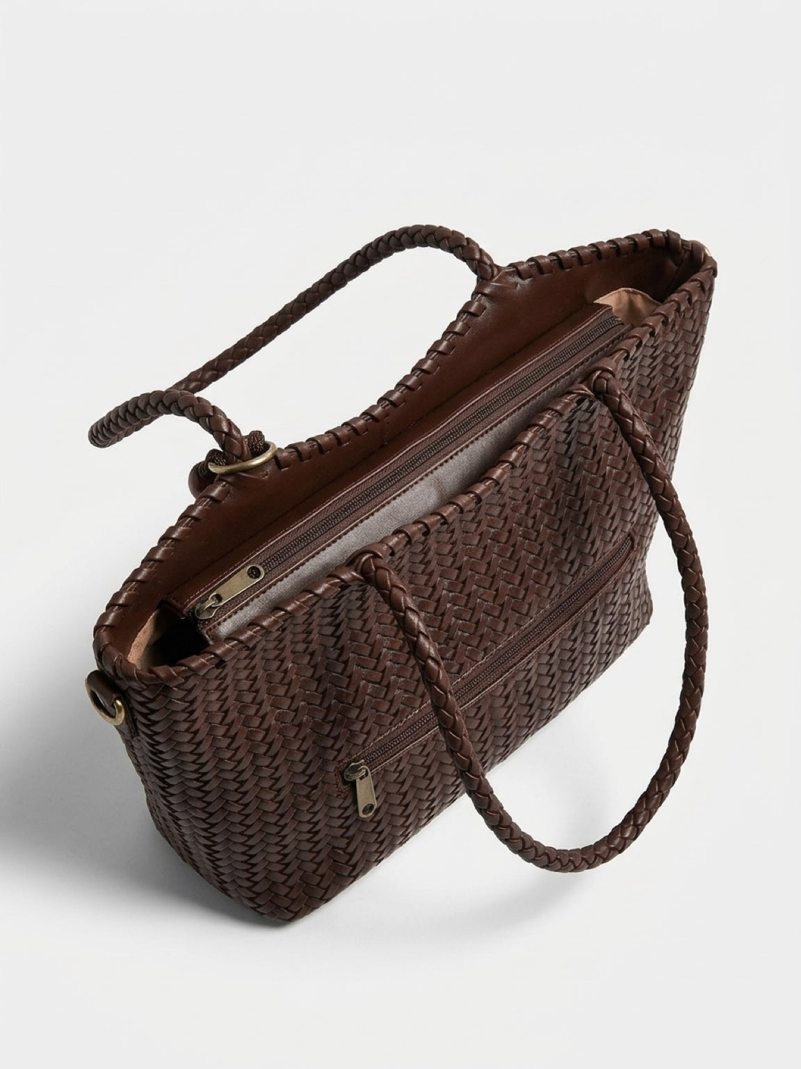 Bolso "Trenzado" chocolate