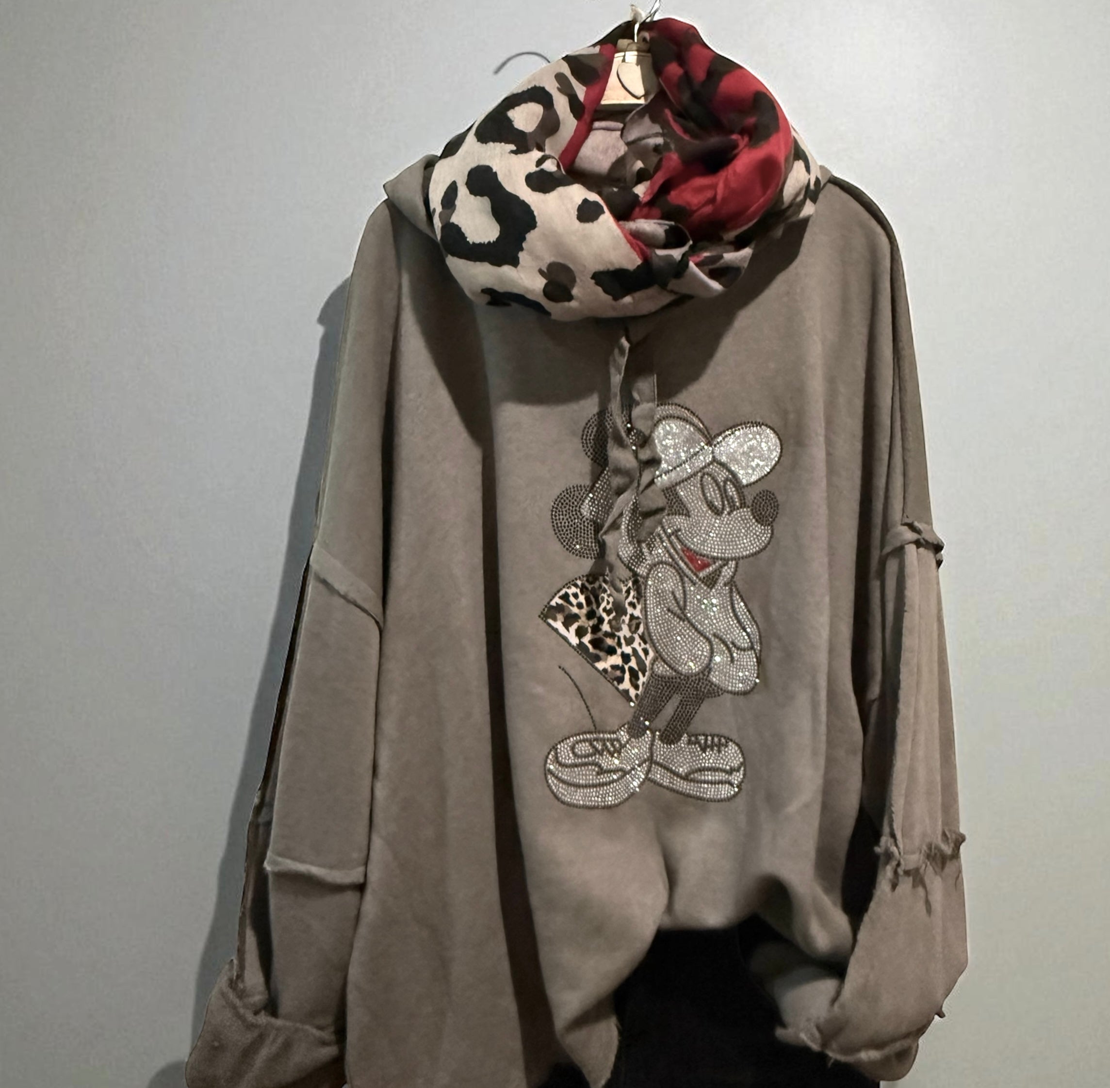 Sudadera "Pupazza" topo