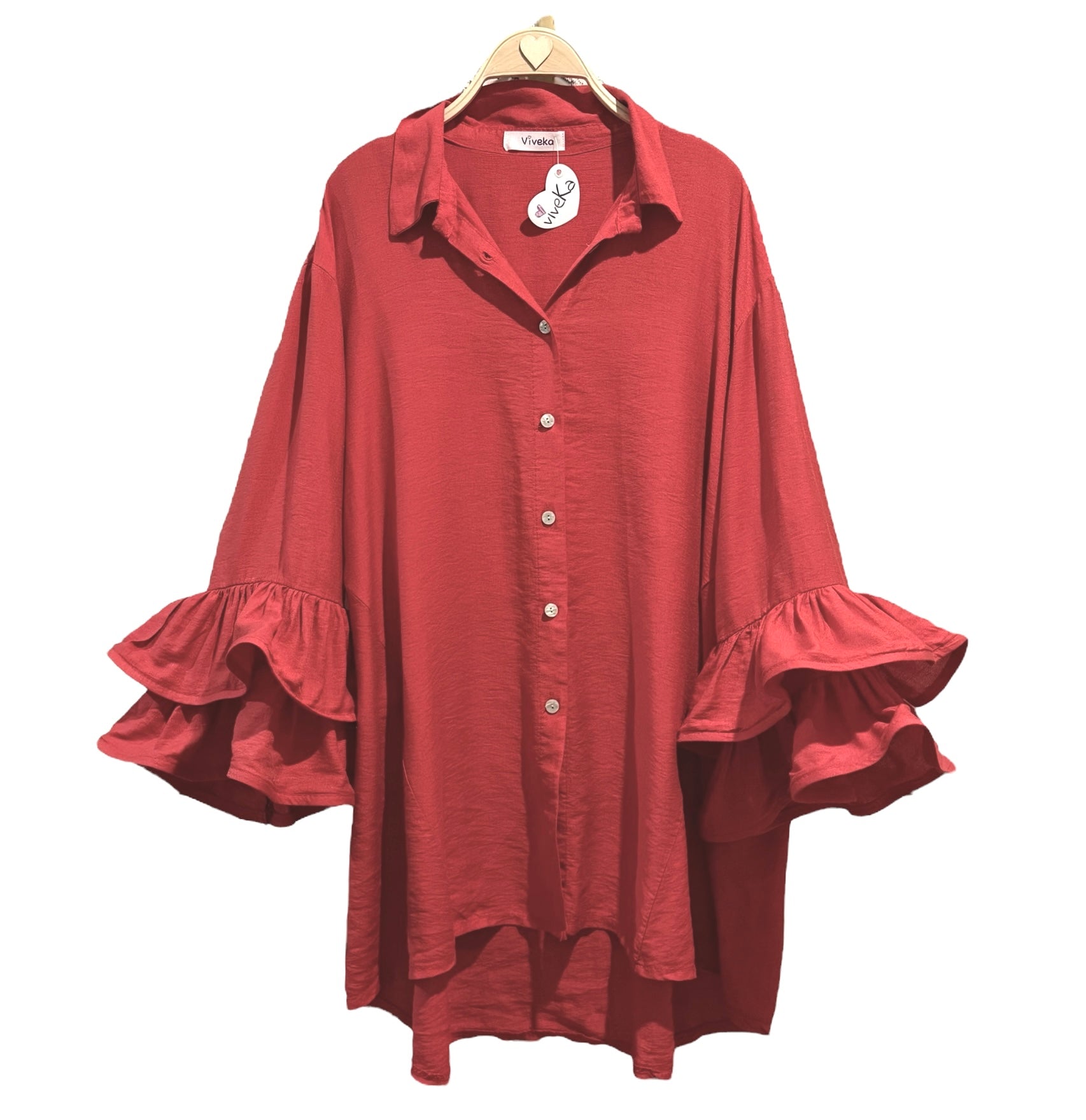 Camisa "Saray" rojo