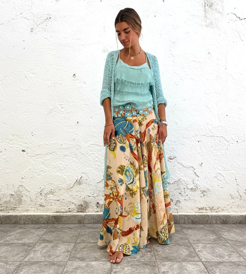 Top "Sevilla" turquesa